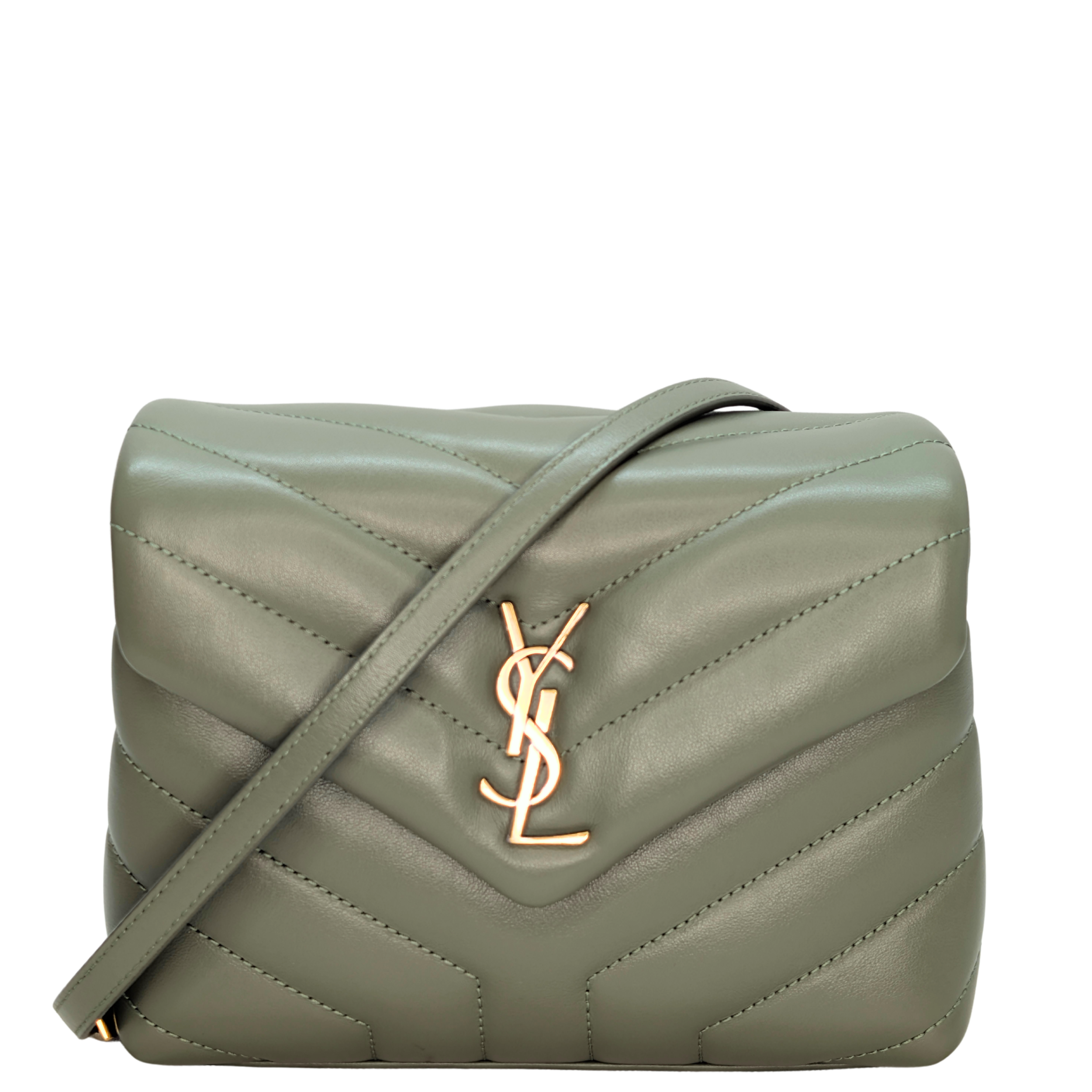 Pre-owned Saint Laurent Toy LouLou bag in sage green