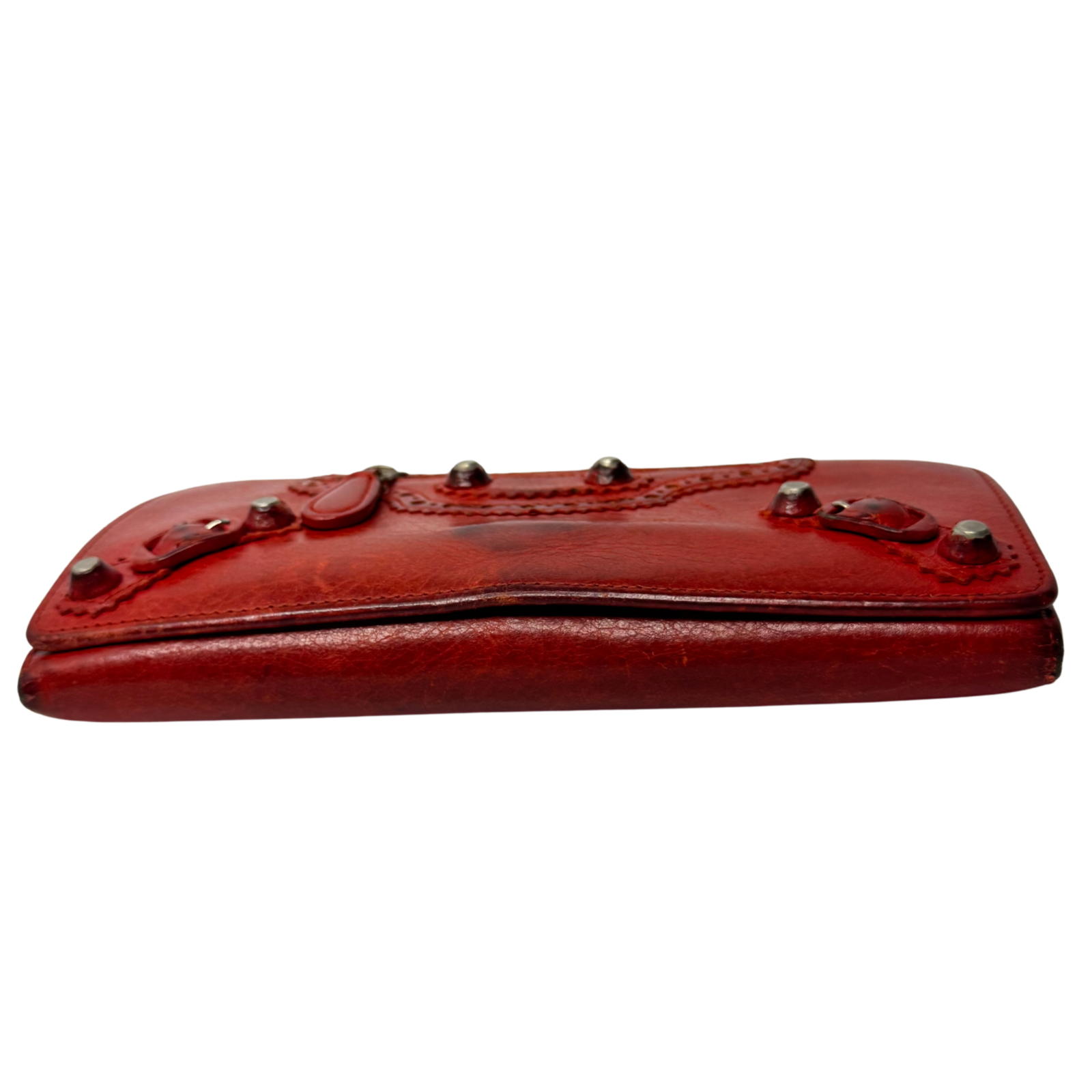 Balenciaga Red Lipstick Agneau Leather Giant 12 Gold Hardware Wallet