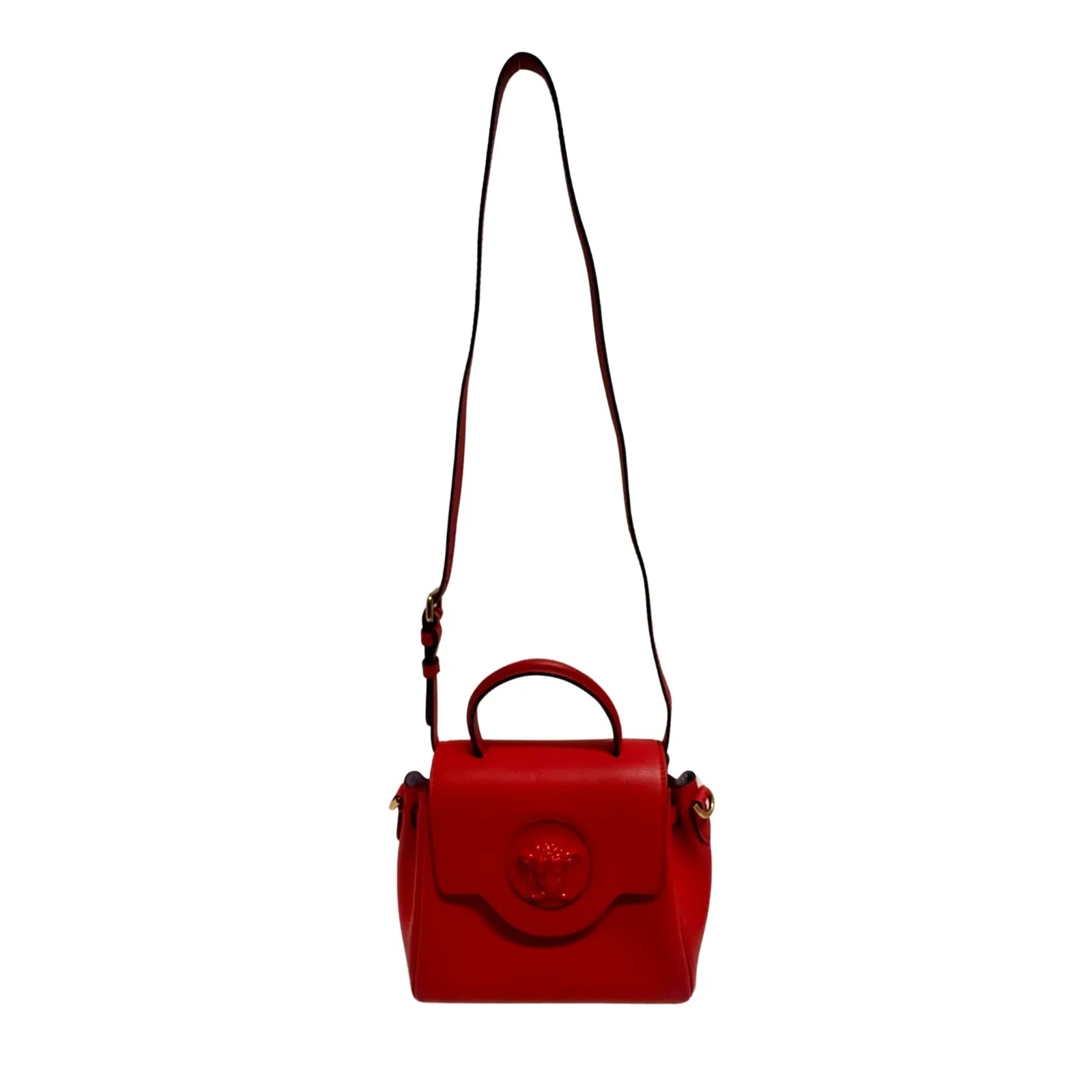Versace Red Medusa Head Red top handle