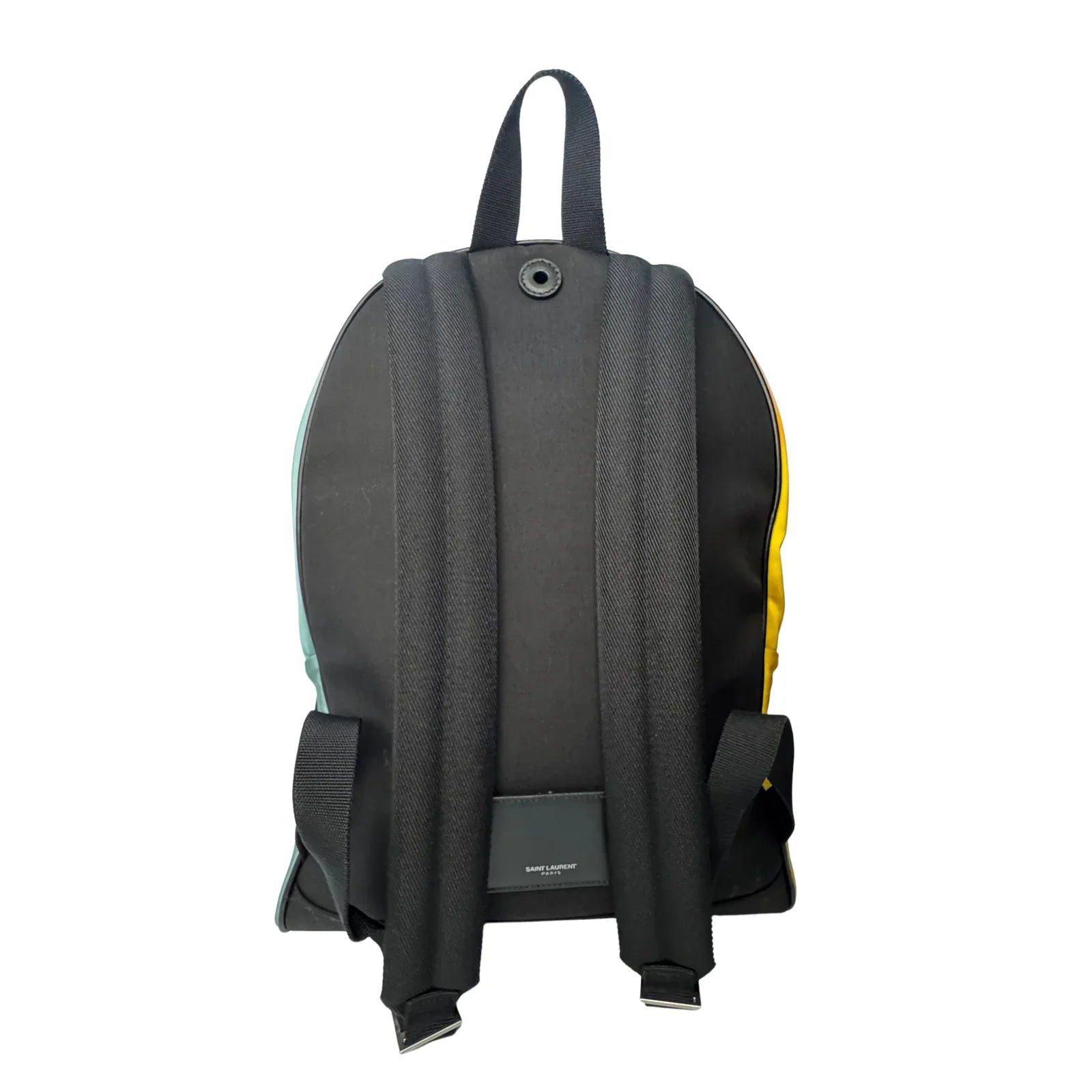 Saint Laurent YSL Multicolor Canvas Backpack Bag