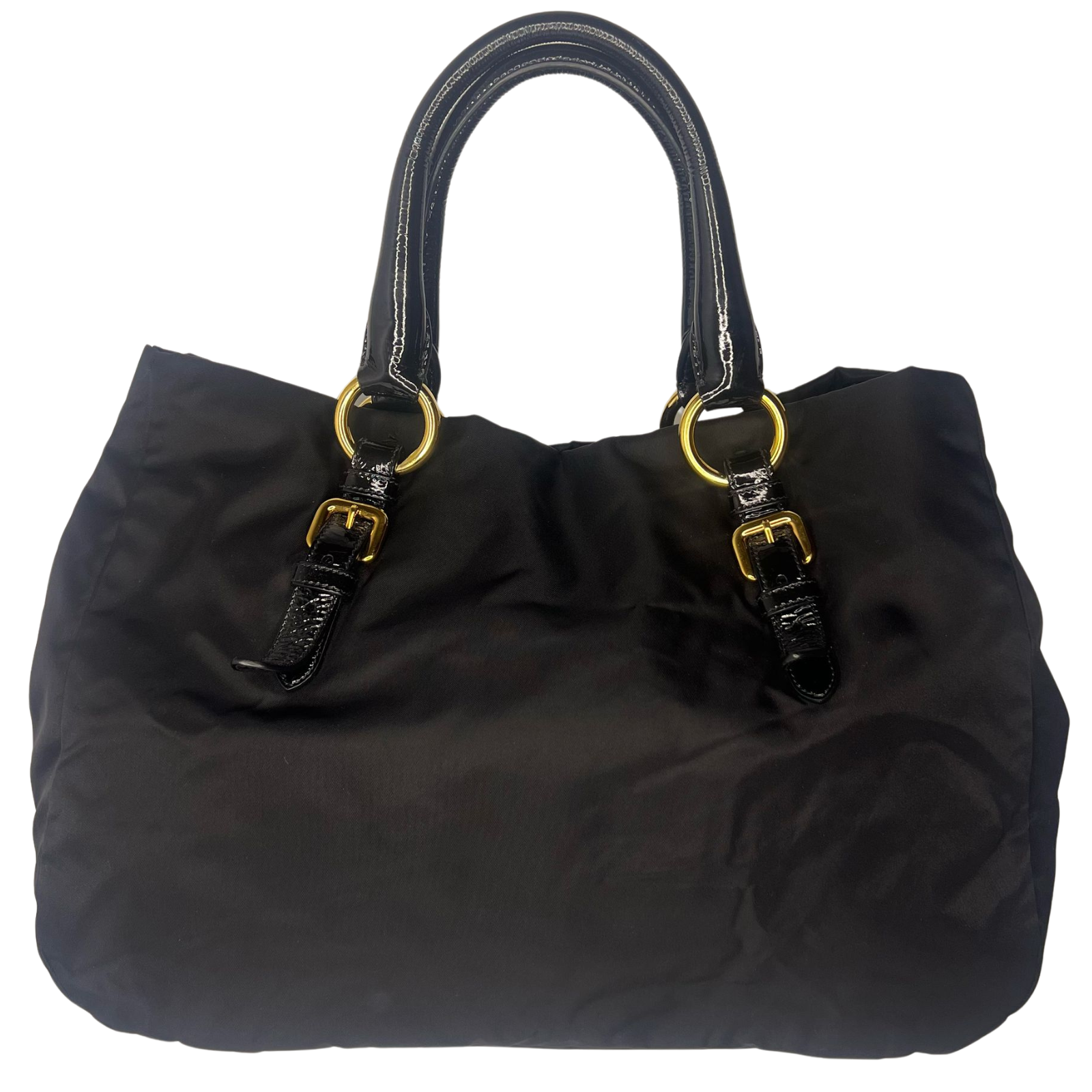 Prada Tessuto Nylon Pietre Jewelled Tote Bag – Black