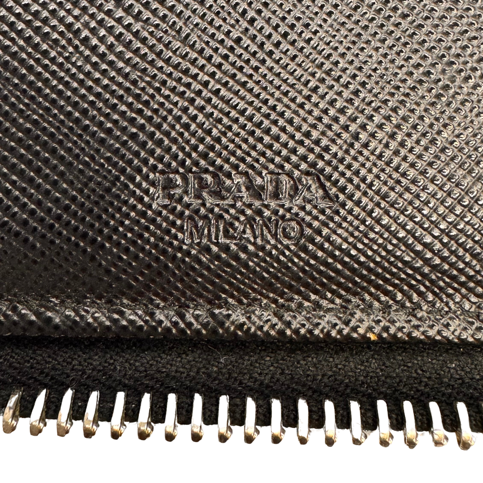 Prada Saffiano Leather Zip-Around Long Wallet – Nero Black