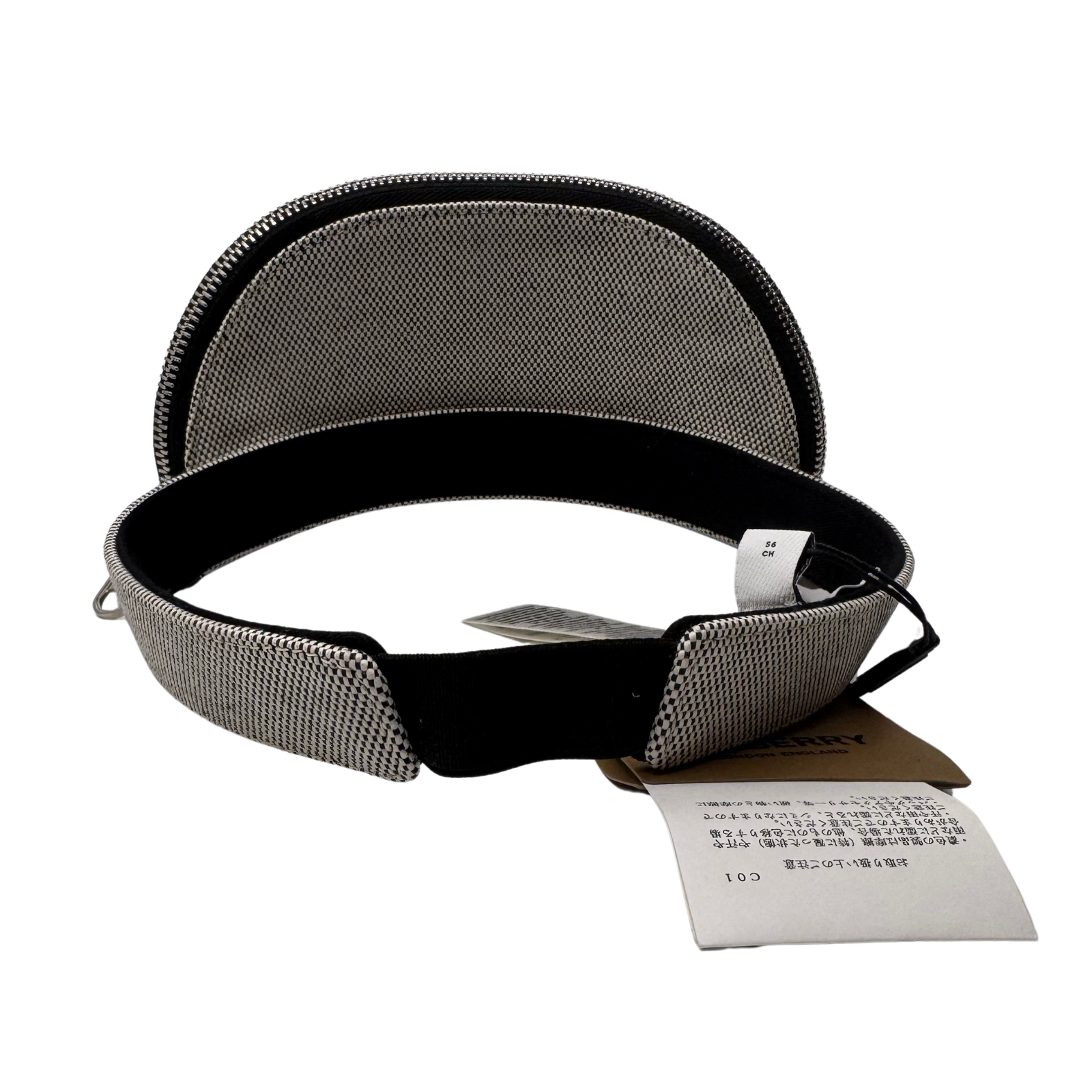 Burberry Neoprene Detachable Pouch Sun Visor Cap hat Small