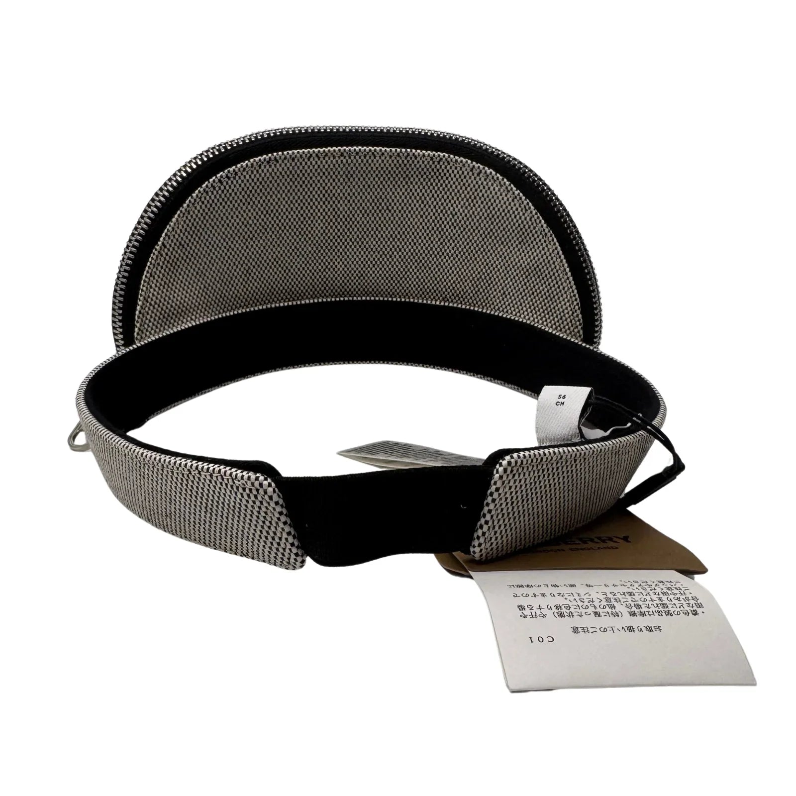Burberry Neoprene Detachable Pouch Sun Visor Cap hat Small