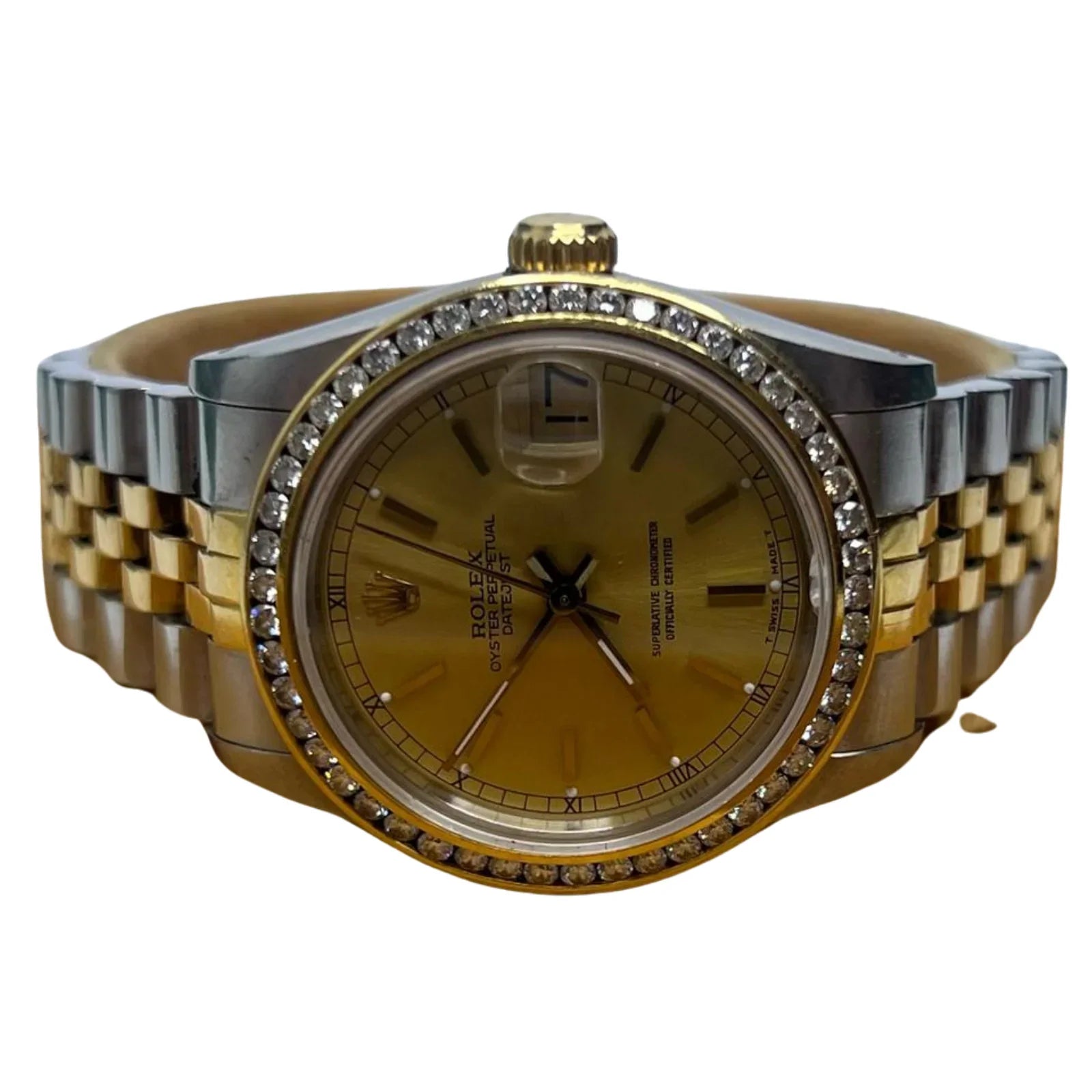 Rolex Datejust 31mm 68273 Two-Tone Diamond Bezel Champagne Dial 1988 Women's Watch