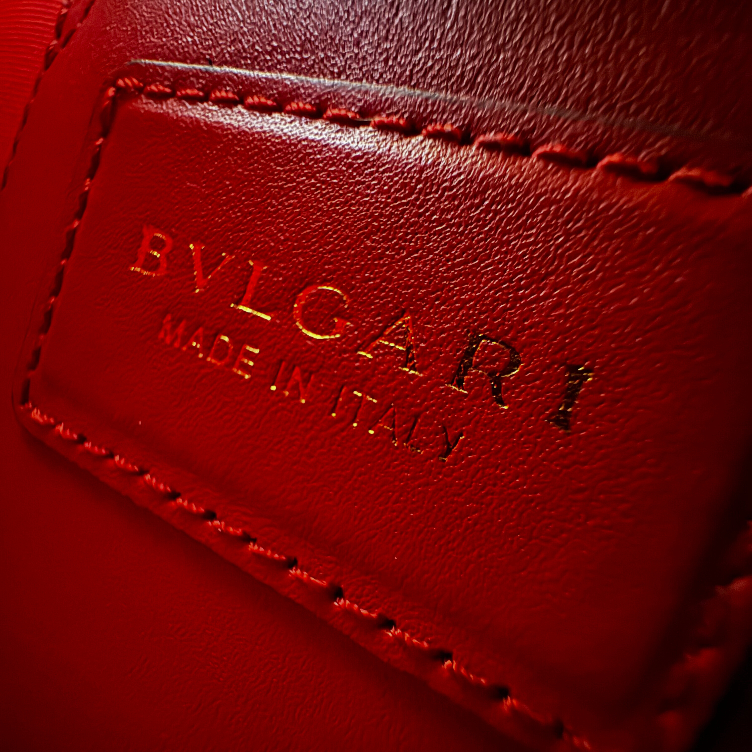 Bvlgari Serpent Forever Shoulder Bag Calfskin Red