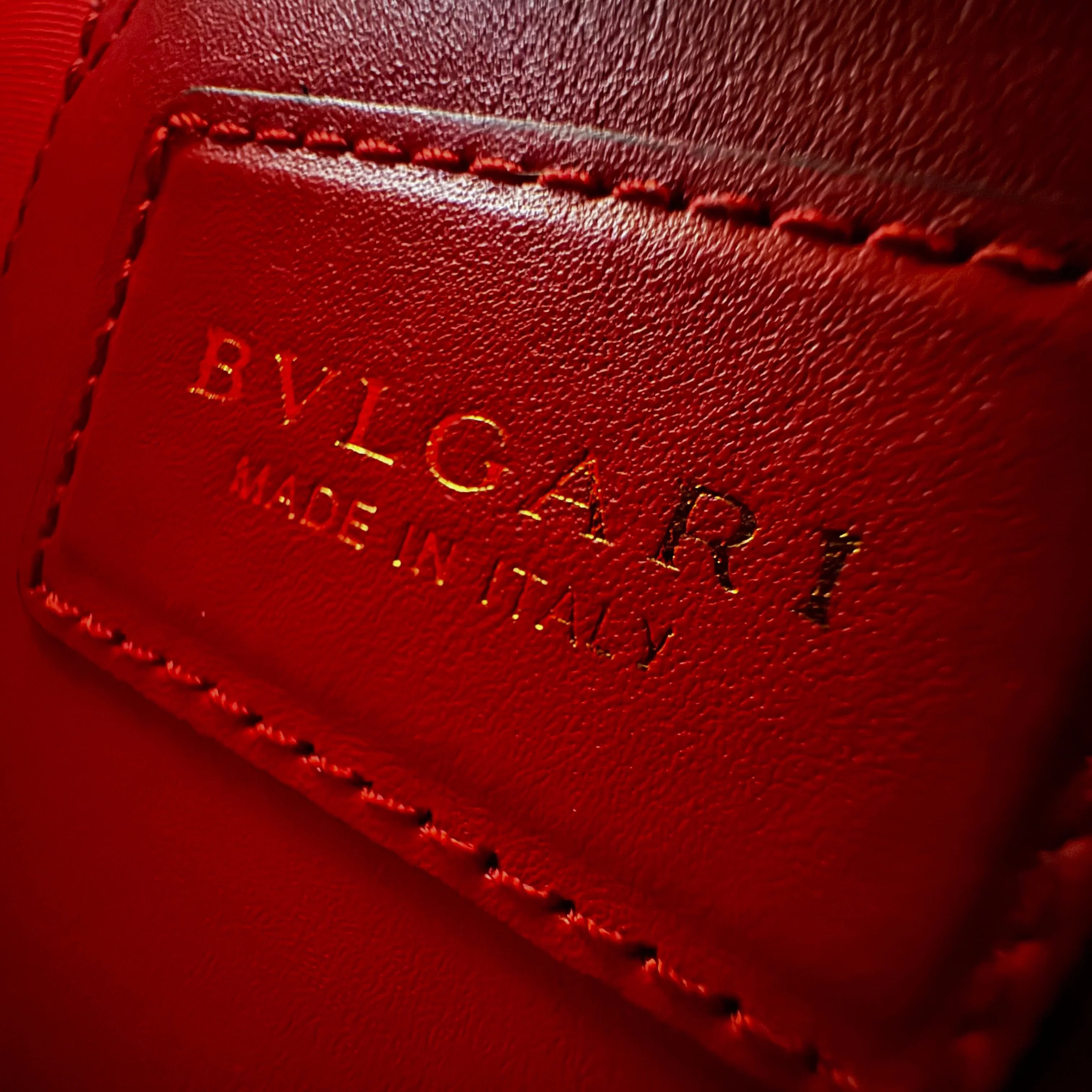 Bvlgari Serpent Forever Shoulder Bag Calfskin Red - Lost Designer