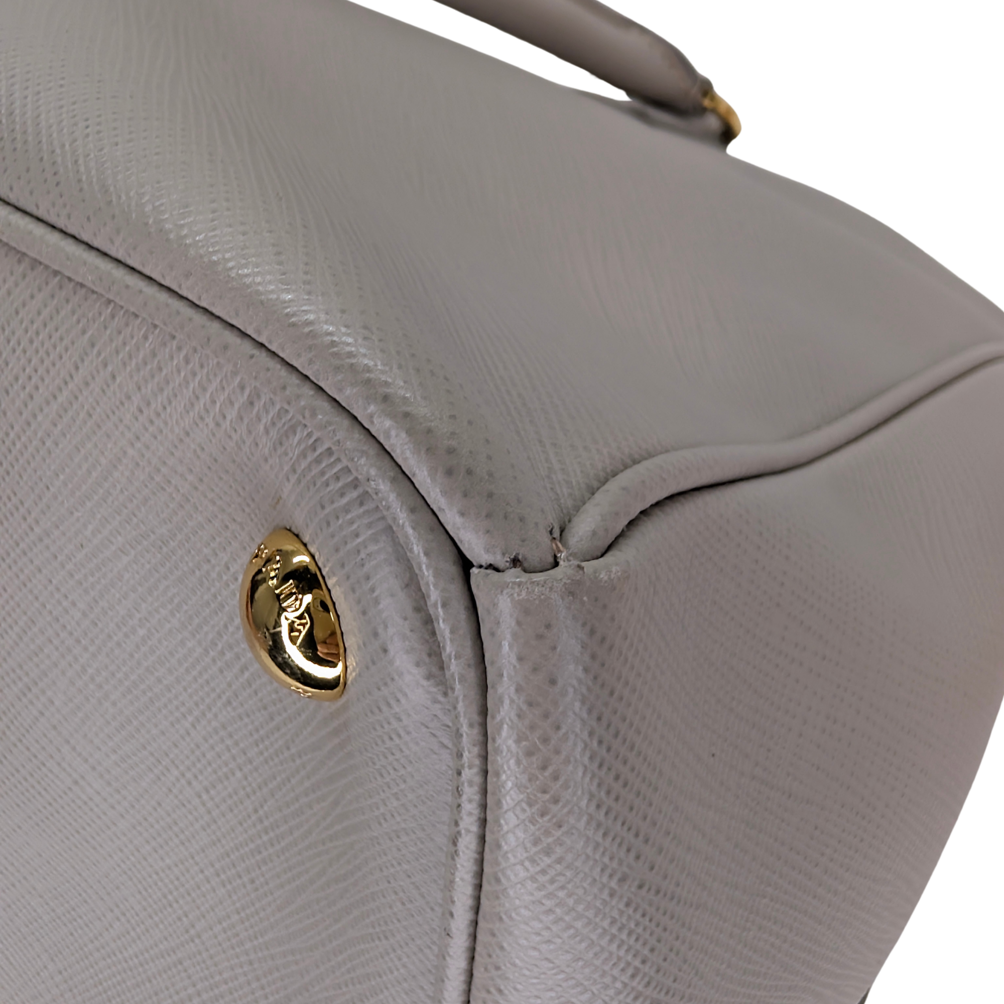 Prada Saffiano Large Galleria Tote Bag Grey