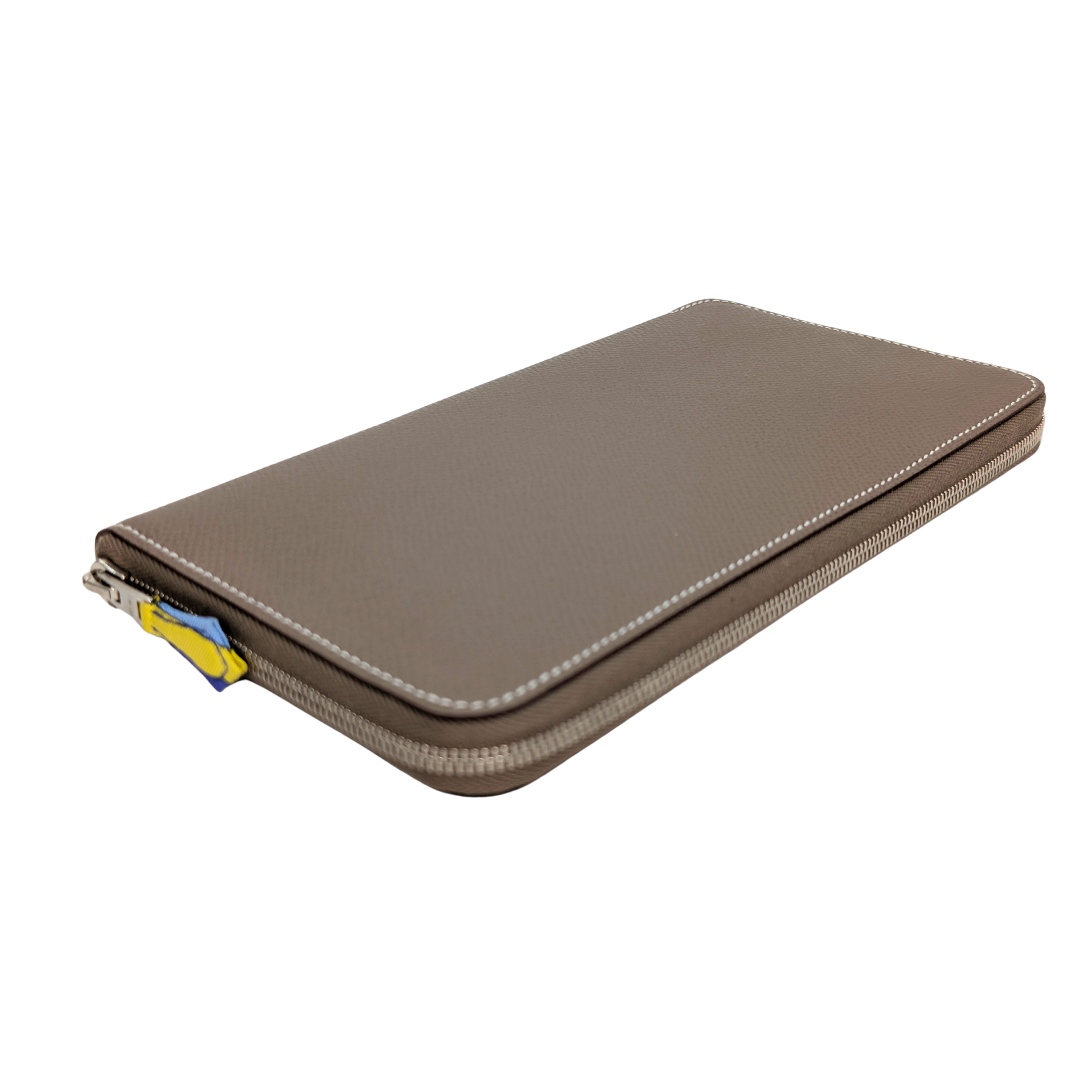 Hermes Silk'In Classique long wallet Epsom étoupe