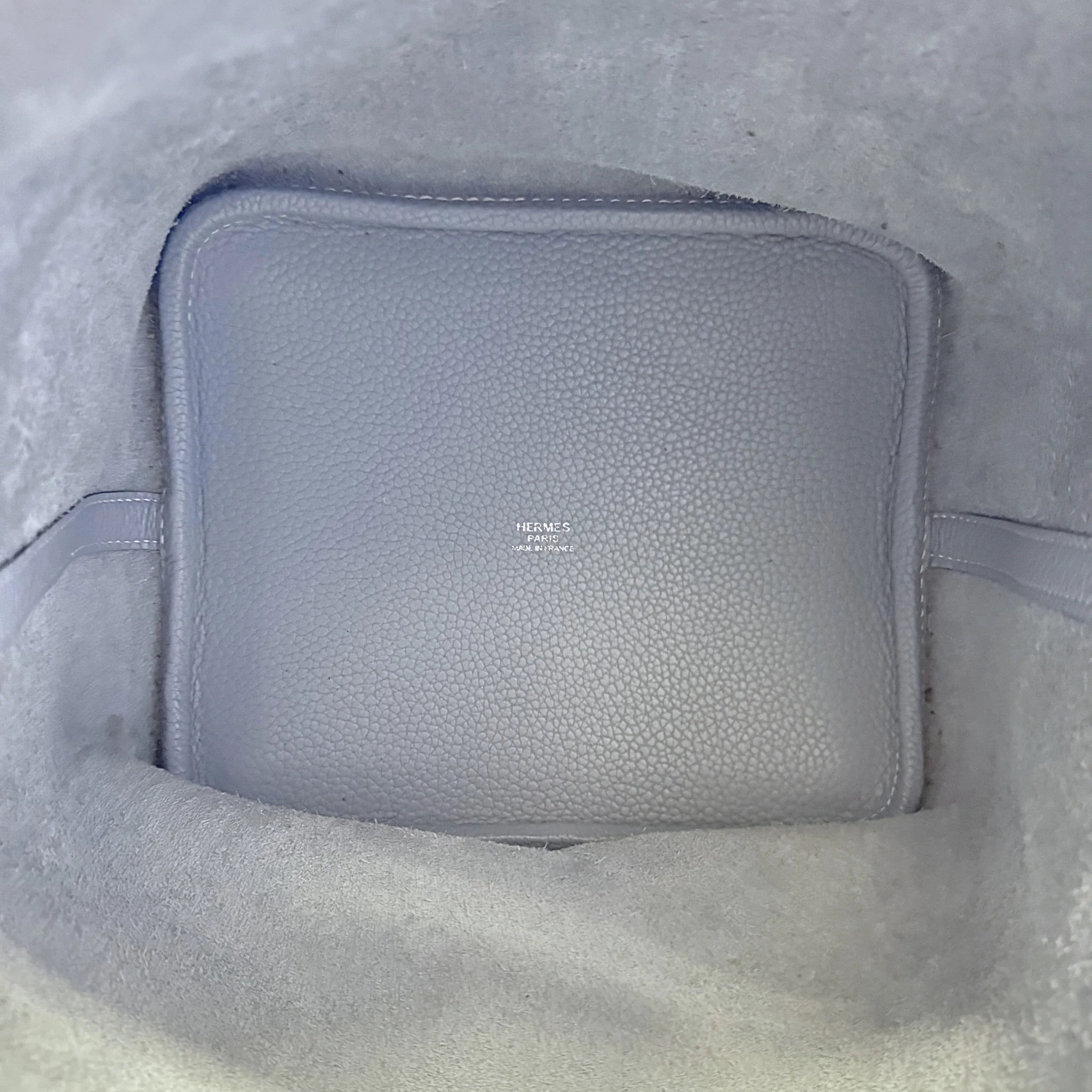 Hermès Picotin Lock 18 Handbag Leather Light Blue - Lost Designer