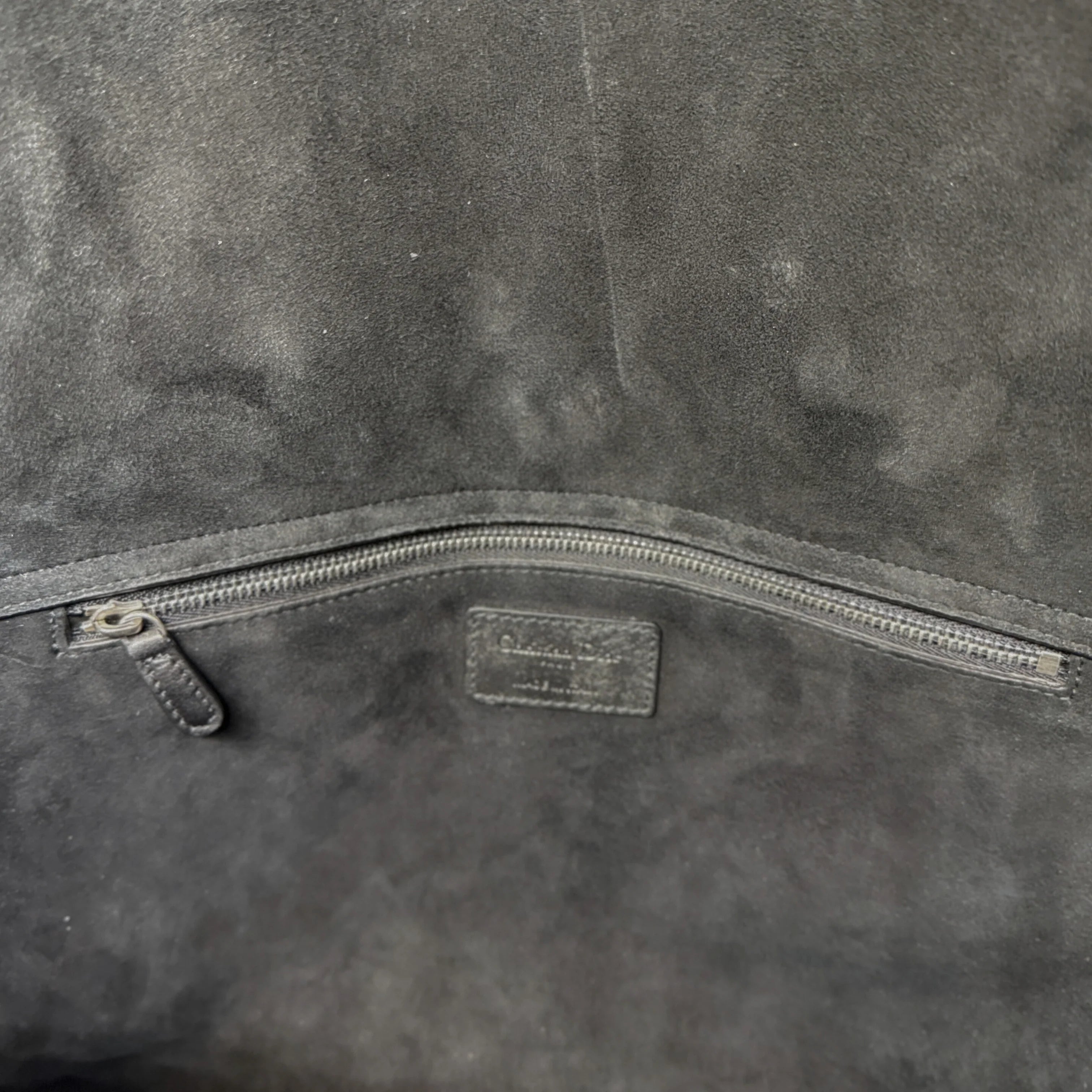 Christian Dior Large Lady Dior Studded Handbag Black - Lost Designer