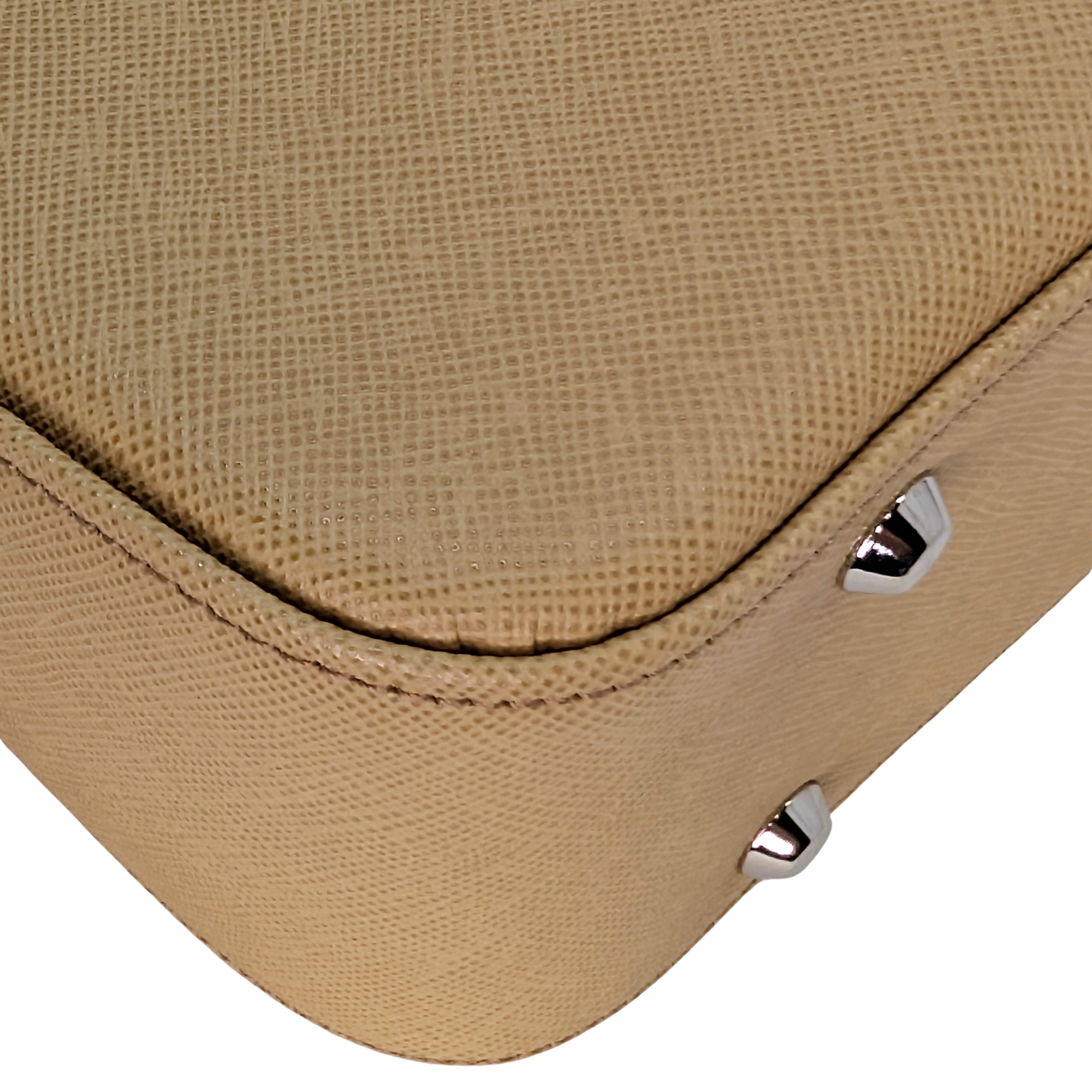 Burberry Leather Flap Shoulder Bag Beige