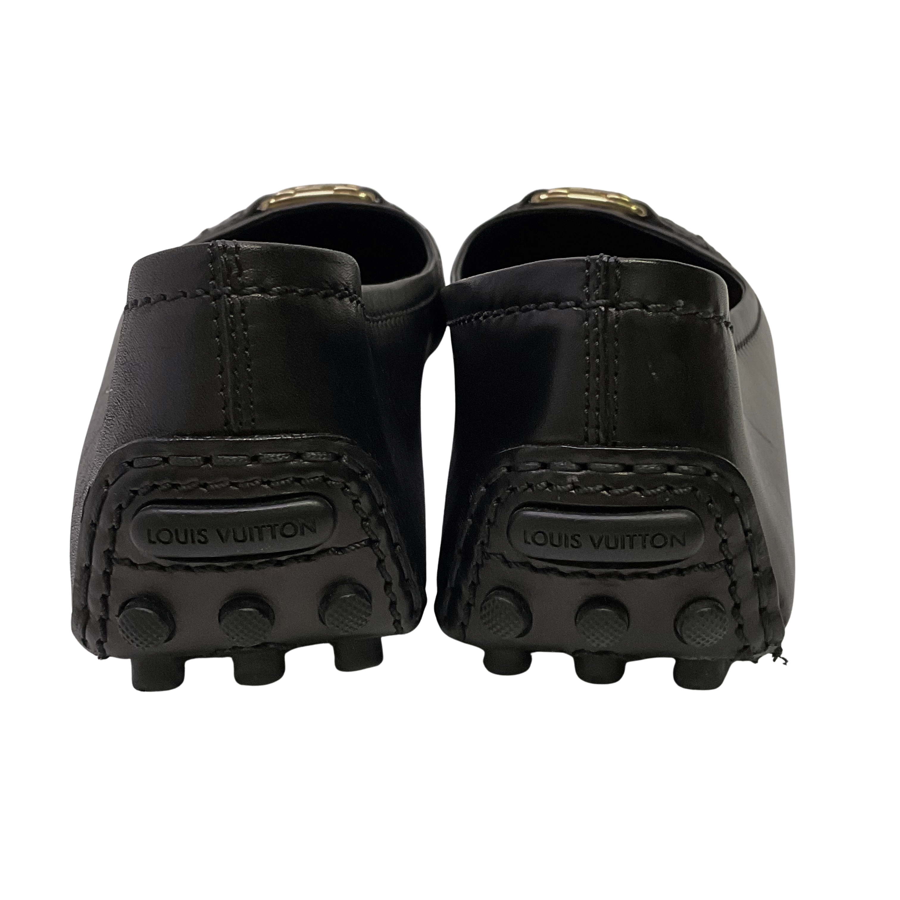 Louis Vuitton Leather Ballet Flats Black 37