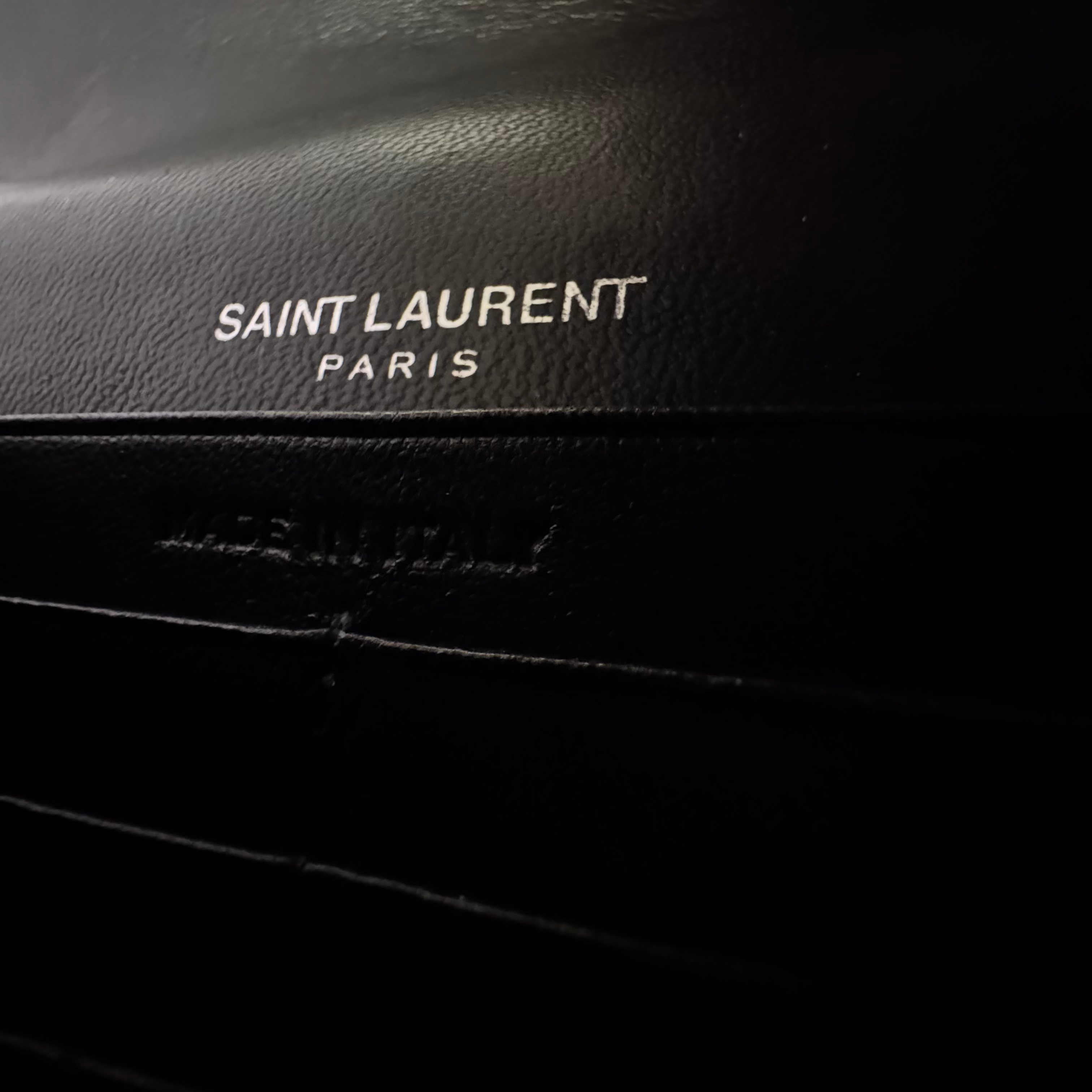 Saint Laurent Kate Shoulder Bag Leather Black