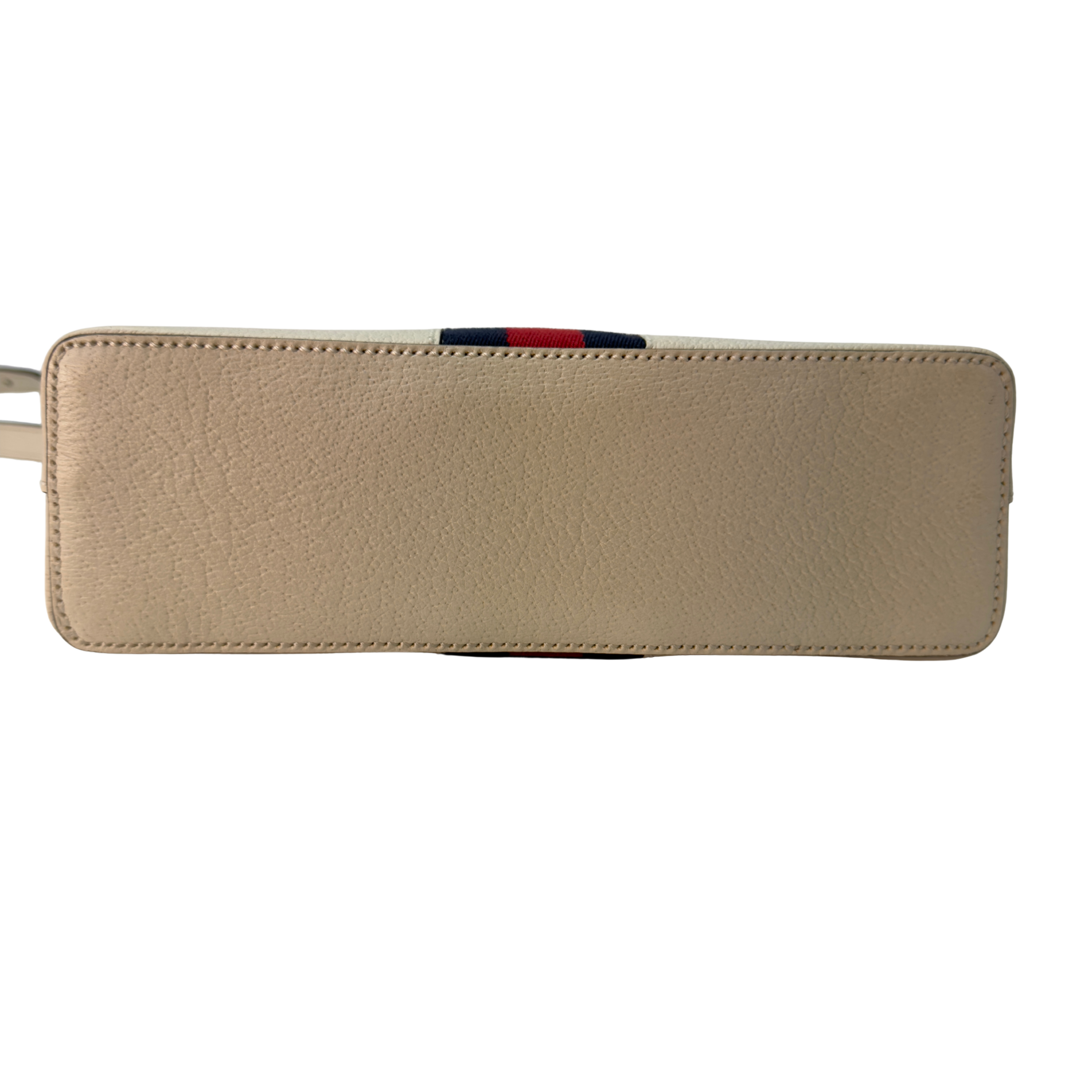 Gucci Textured Dollar Small Ophidia Dome Shoulder Bag Beige