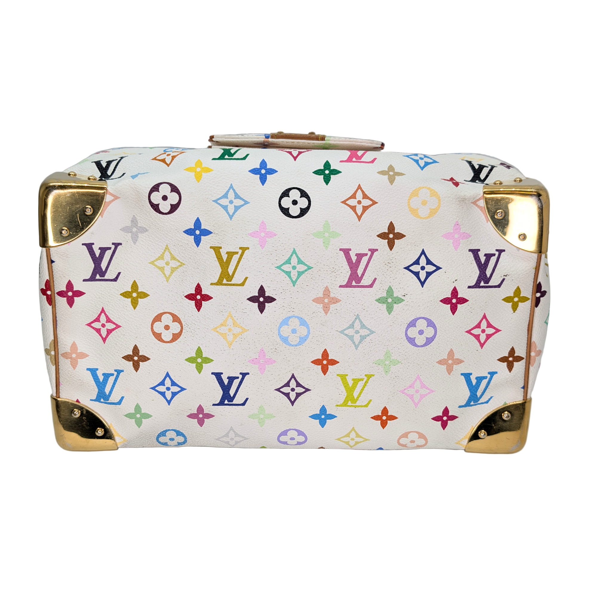 Louis Vuitton Murakami Speedy 30 Multicolour Handbag White