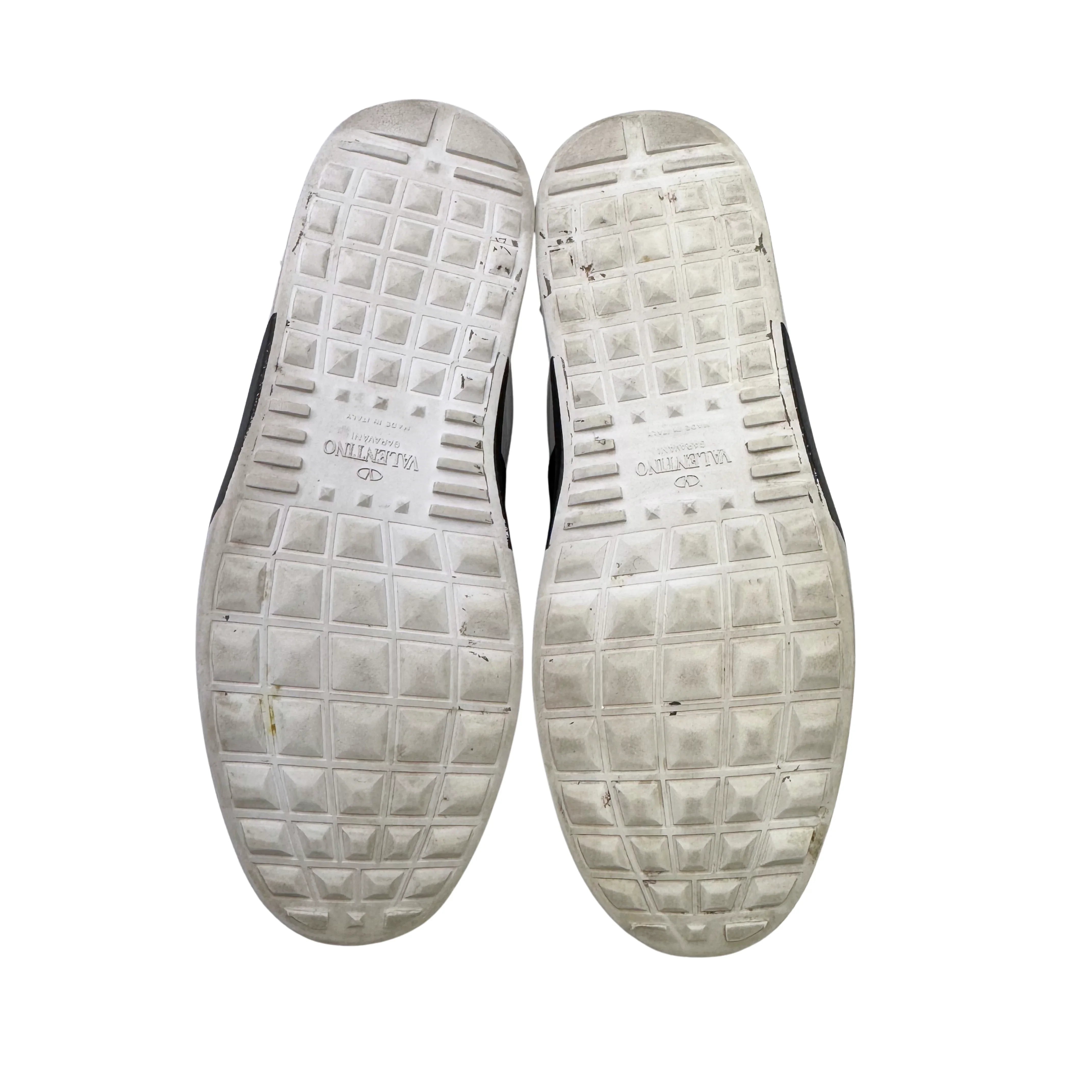 Valentino Open Slip On Sneaker White & Black Women's Size 38