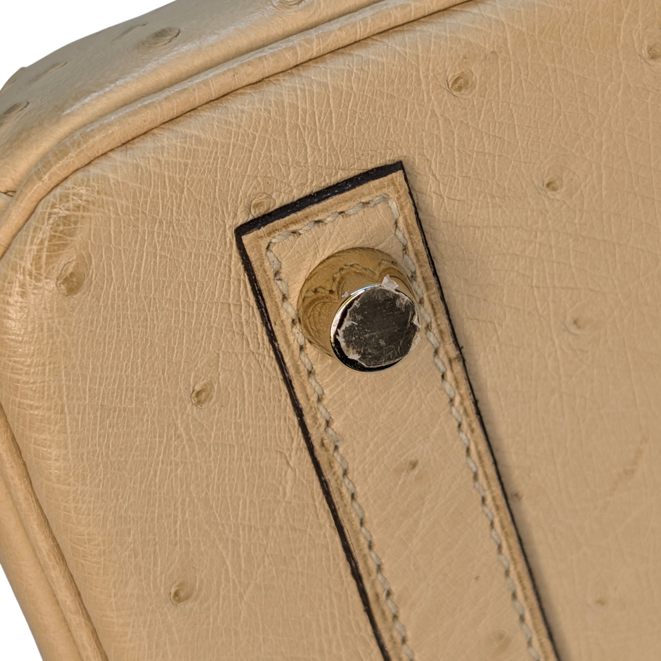 Hermès Birkin 30 Parchemin Ostrich Bag T Stamp GHW