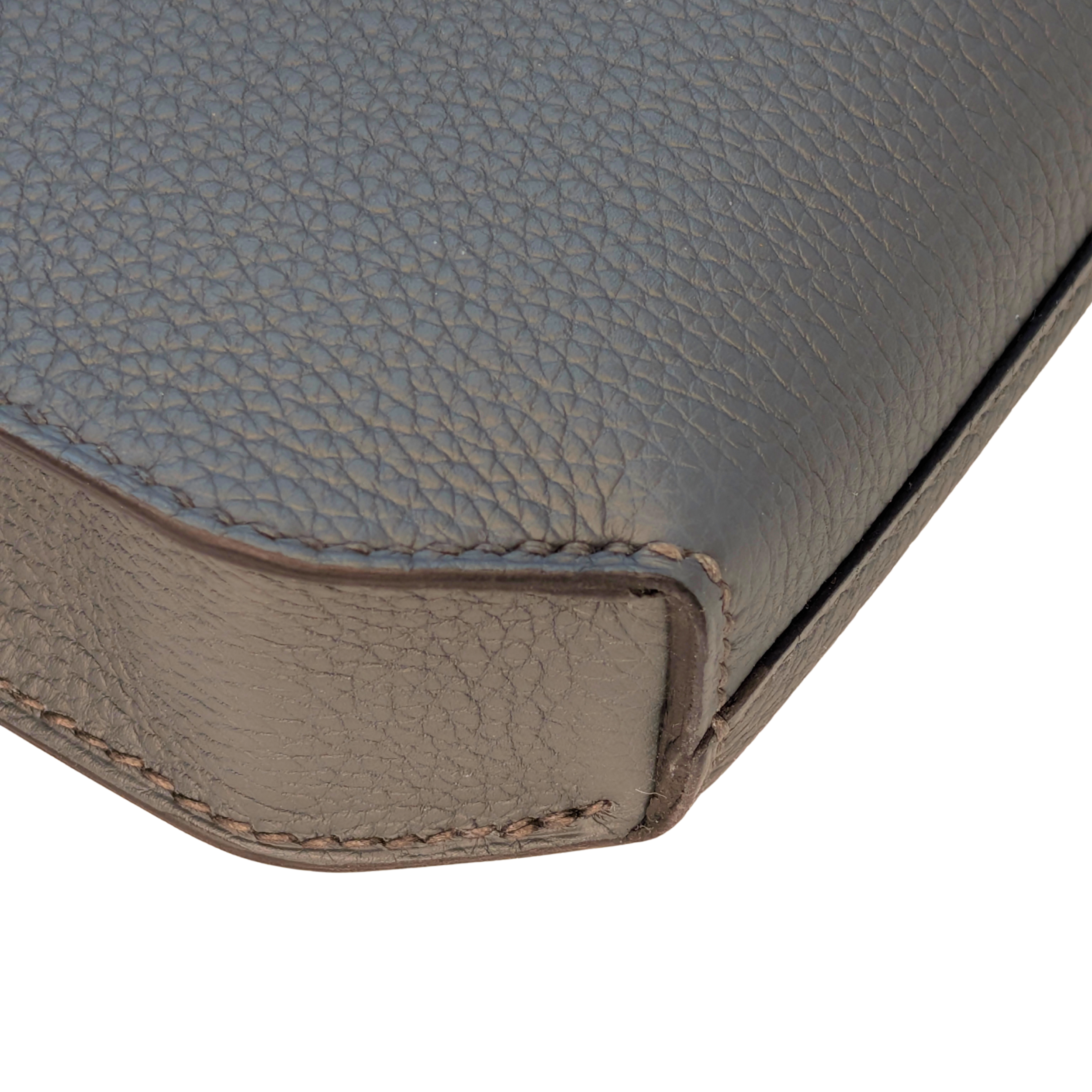 Hermès Kelly Dépêches 36 Briefcase Bag Bleu Orage Togo SHW Z Stamp