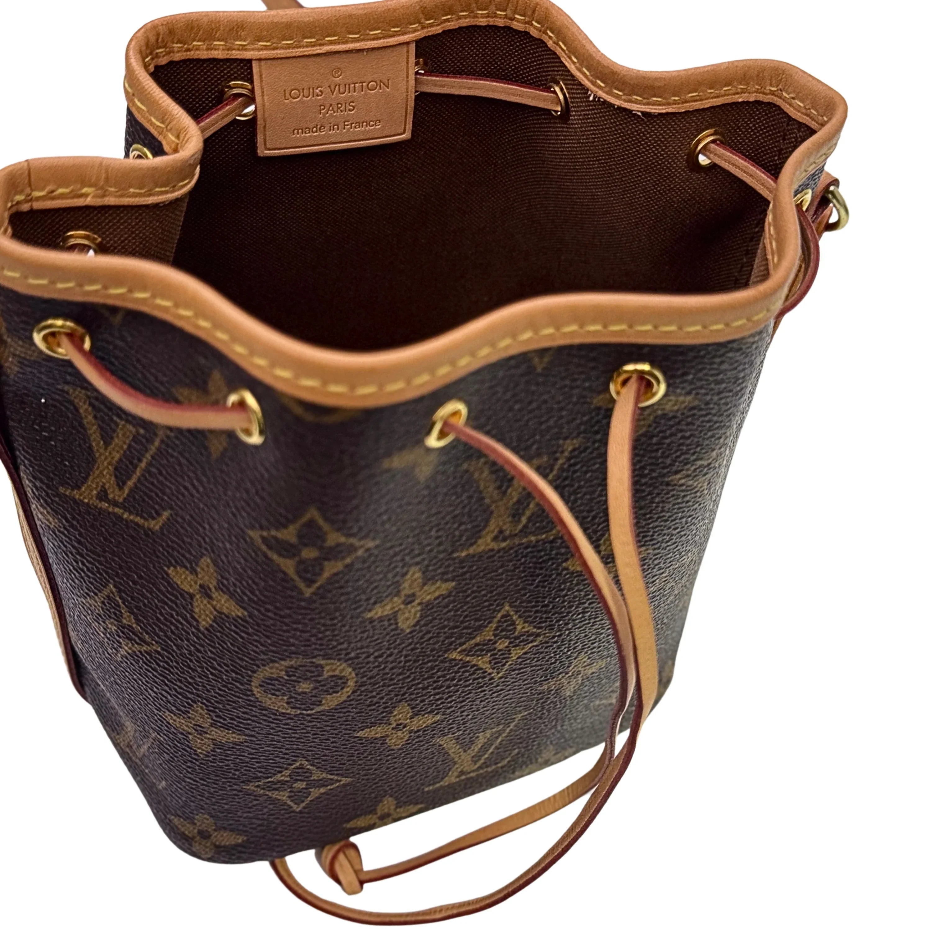 Louis Vuitton Nano Noè Shoulder Bag Monogram - Lost Designer
