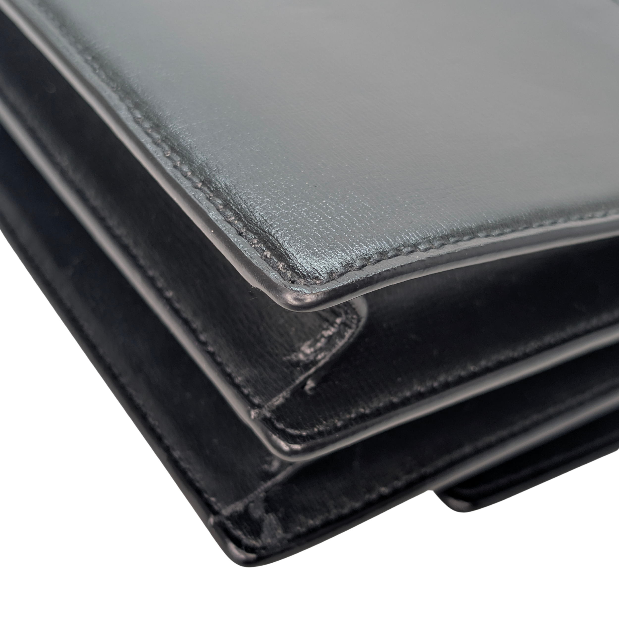 Yves Saint Laurent Sunset Small Leather Shoulder Bag Black