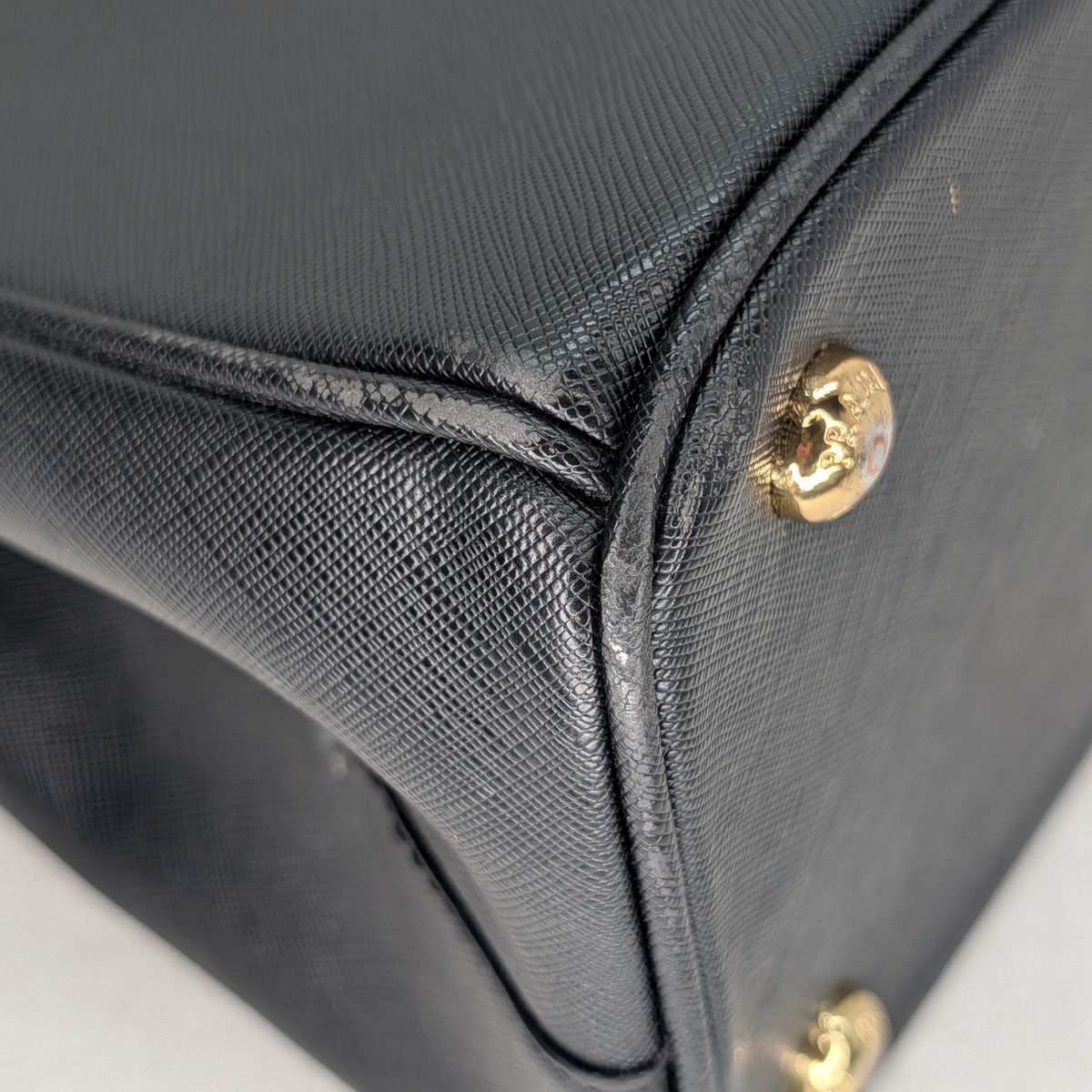Prada Saffiano Galleria Double Zip Black