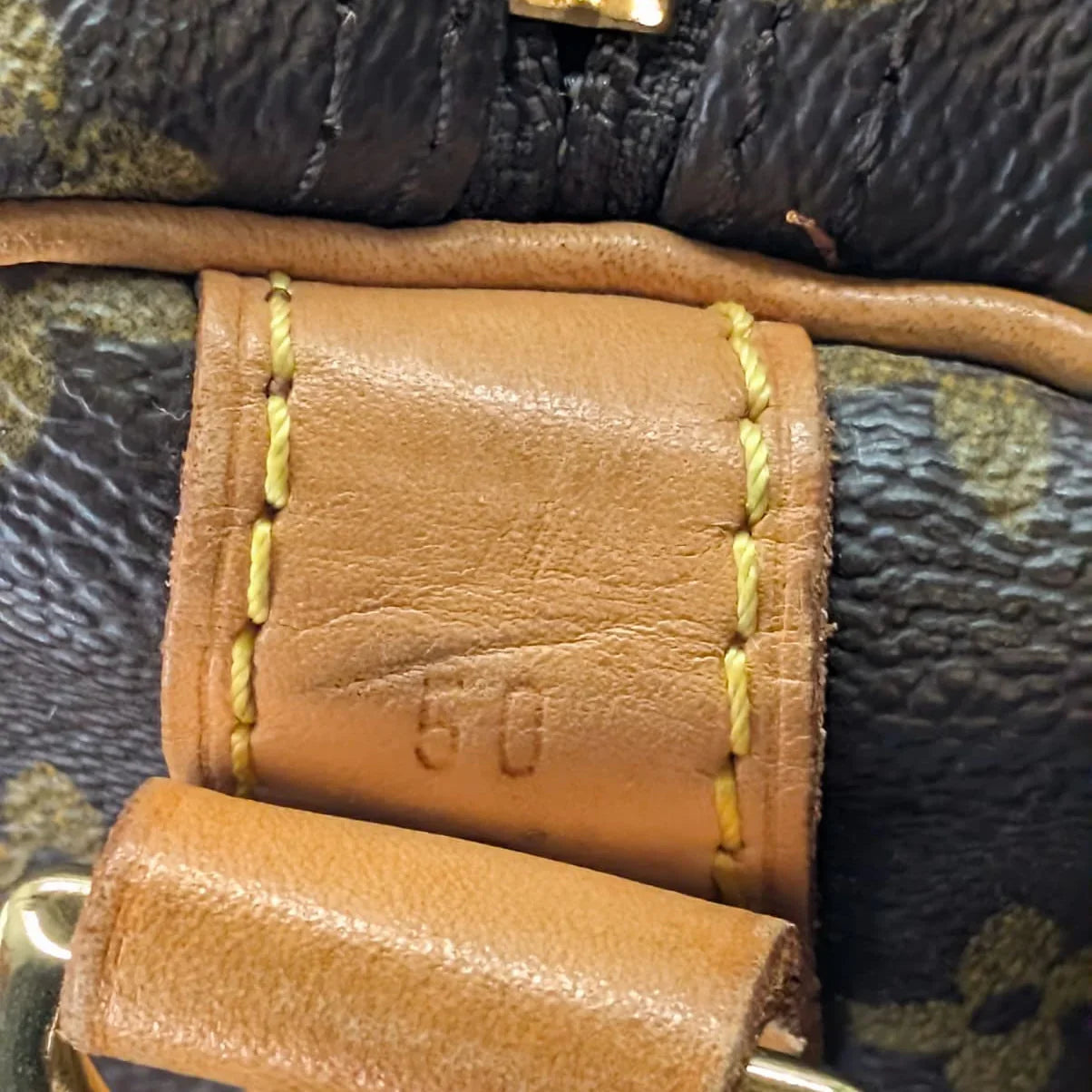 Louis Vuitton Monogram Keepall Bandoulière 50 Duffle Bag Brown - Lost Designer