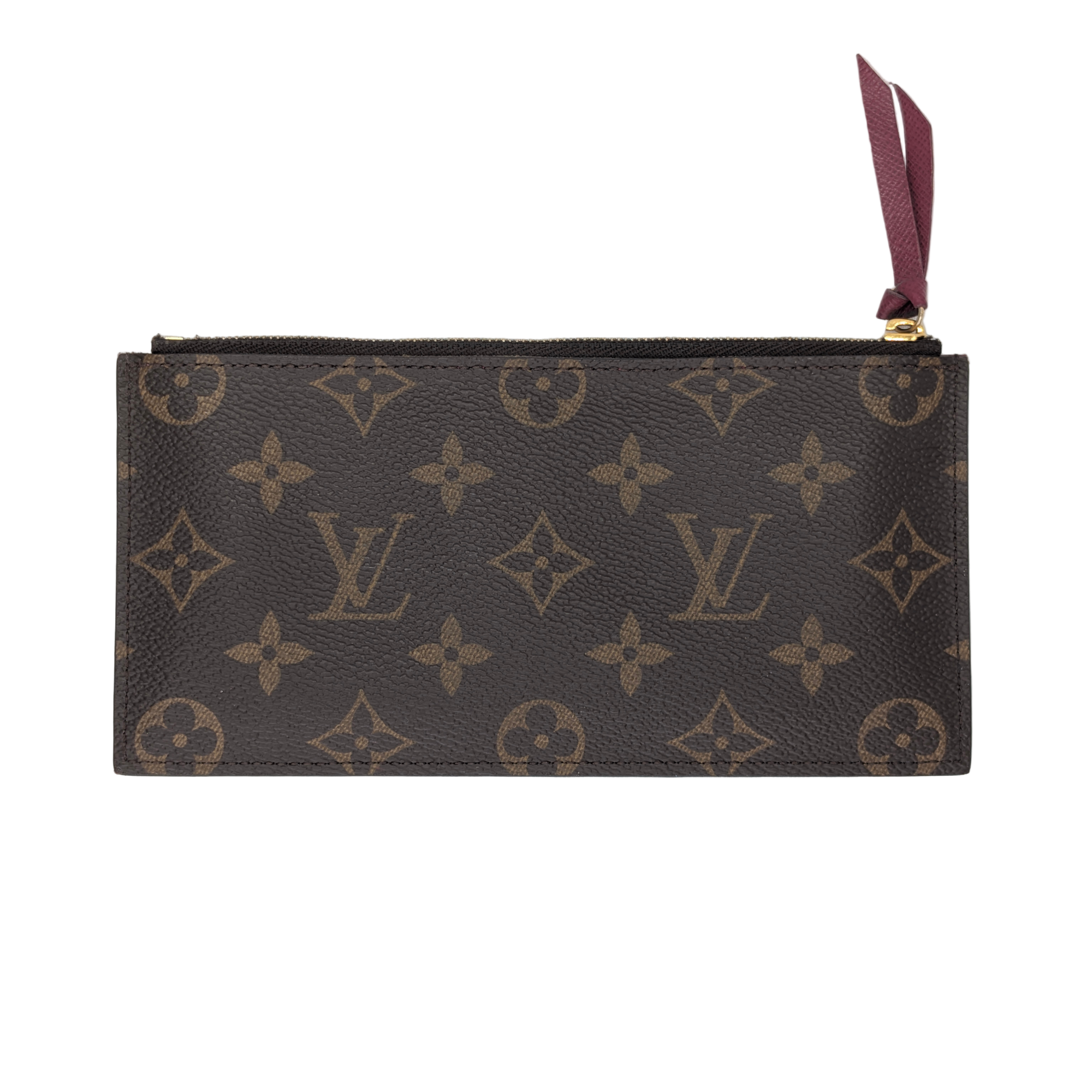 Louis Vuitton Félicie Pochette Clutch Bag Brown