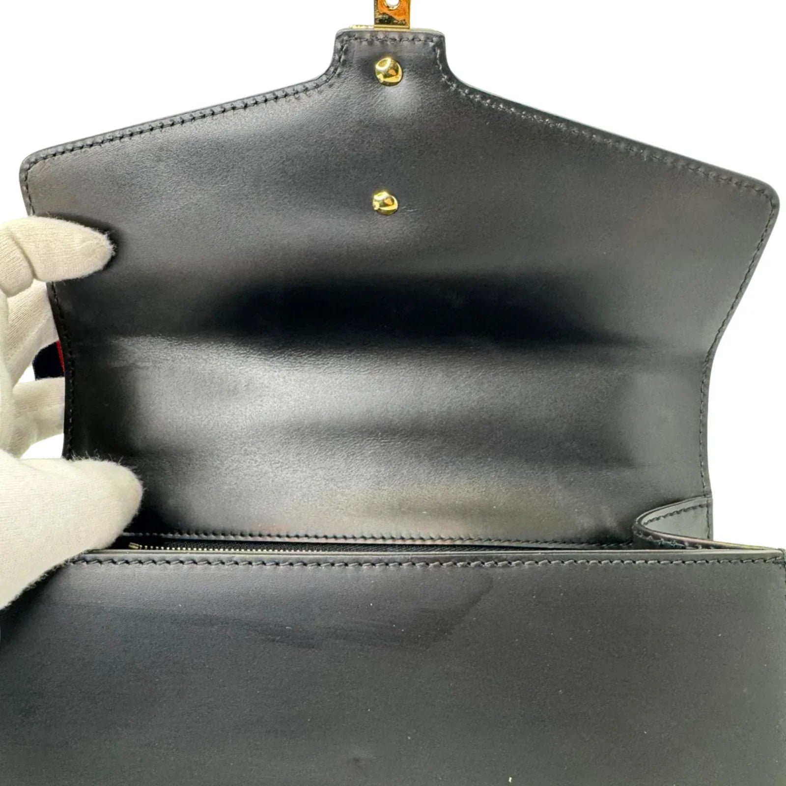 Gucci Small Sylvie Leather Black - Lost Designer