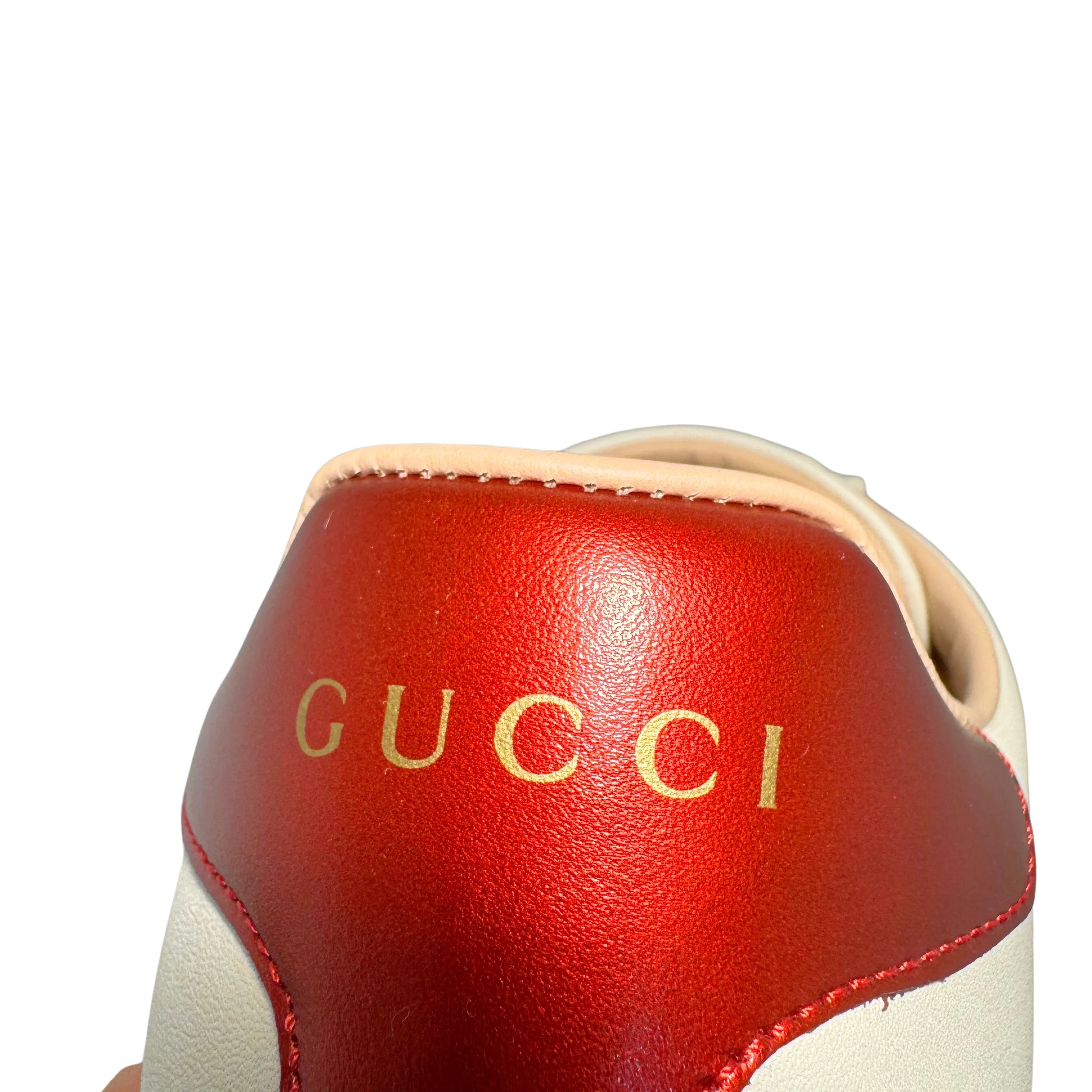 Gucci Ace Sneakers Leather White 37.5 - Lost Designer