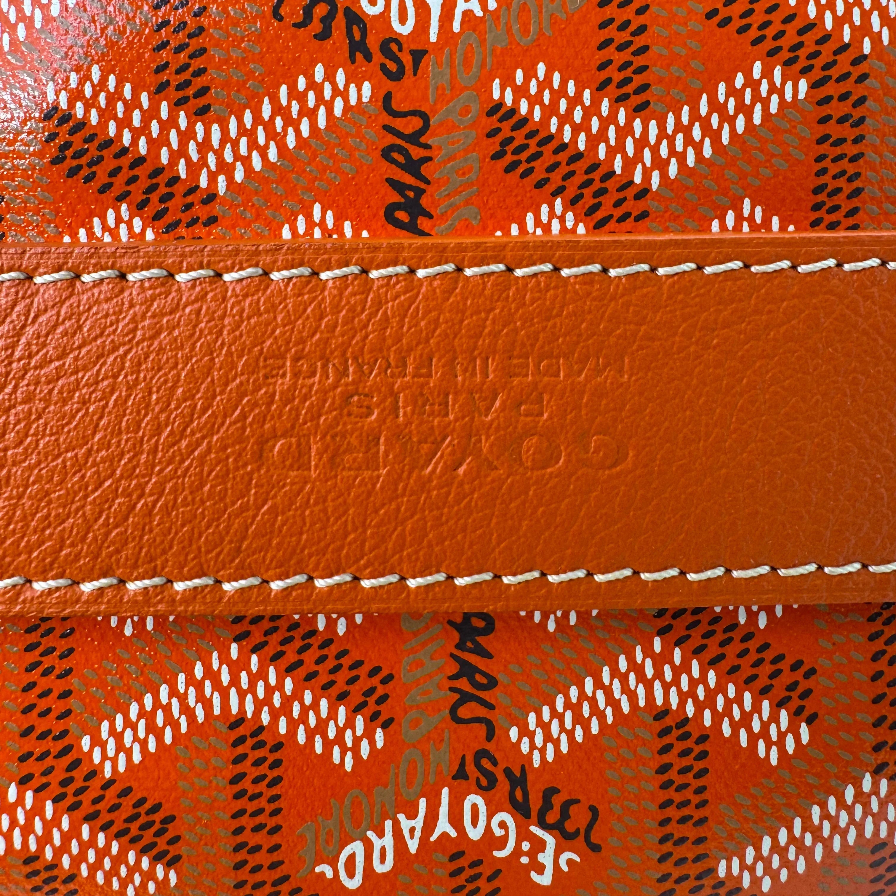 Goyard Orange Barrel 40 Sports Bag - Lost Designer