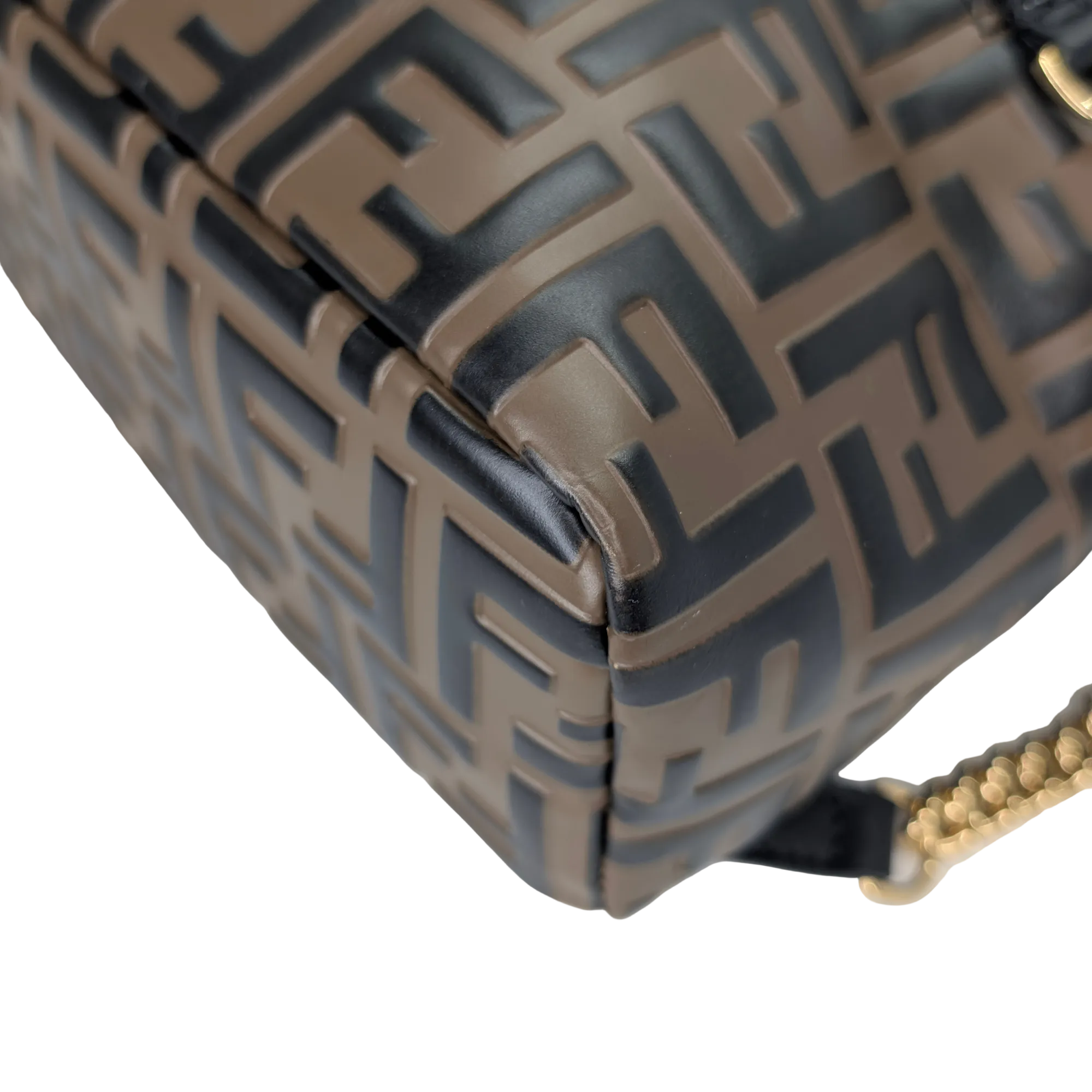 Fendi Zucca Pattern Mini FF Backpack Brown