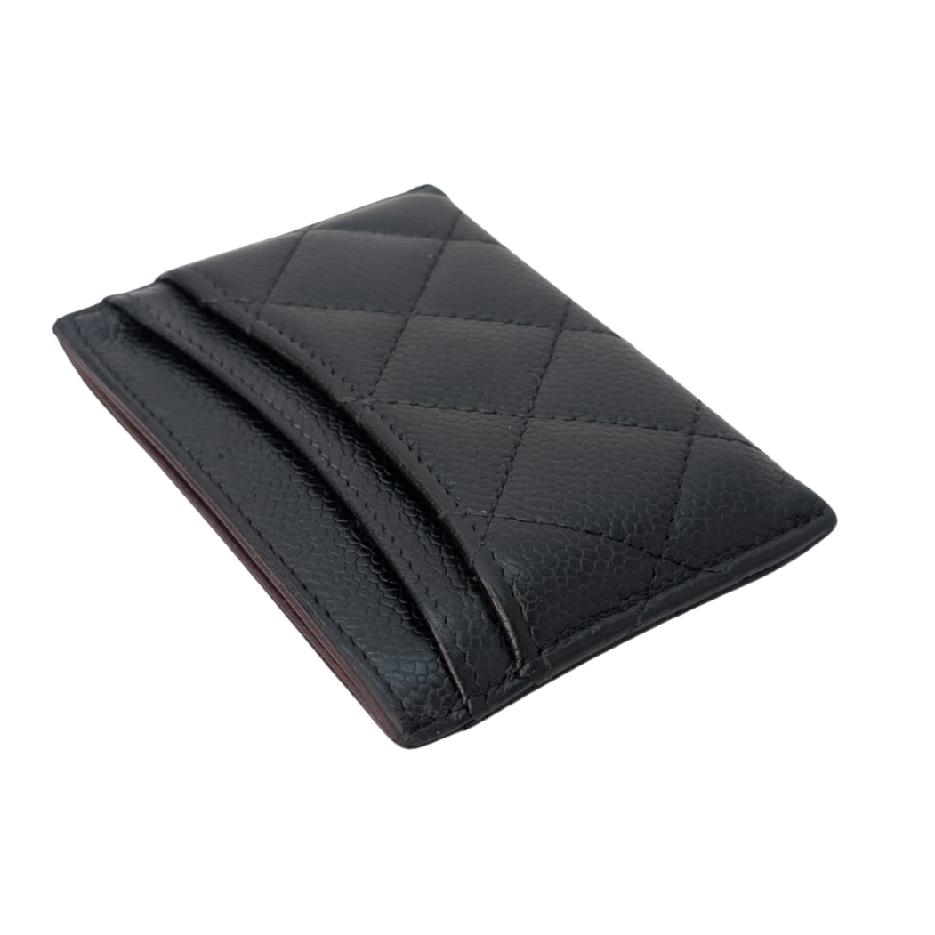 Chanel Classic Black Card Holder Black