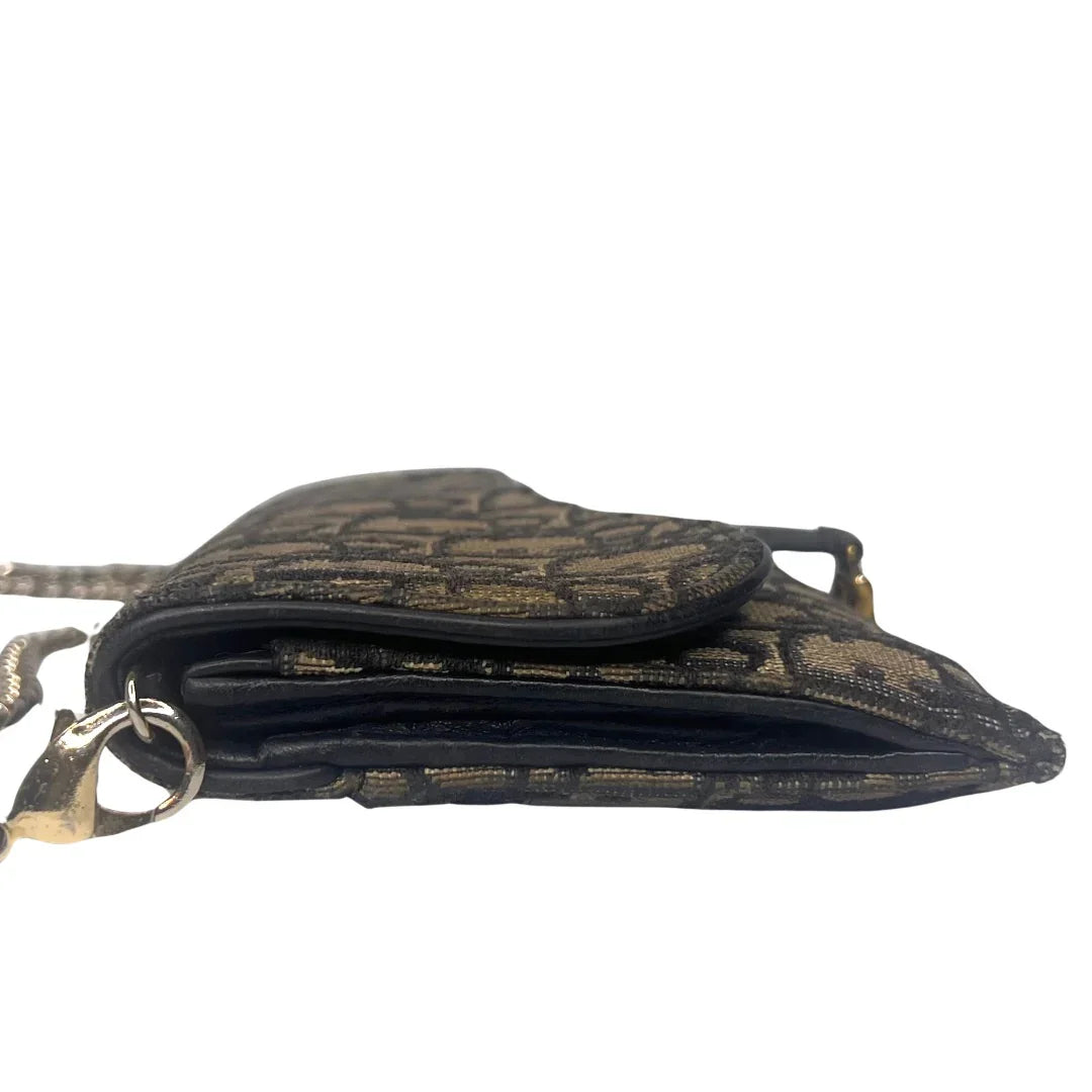 Dior Saddle Wallet on Chain Oblique Jacquard Crossbody Bag
