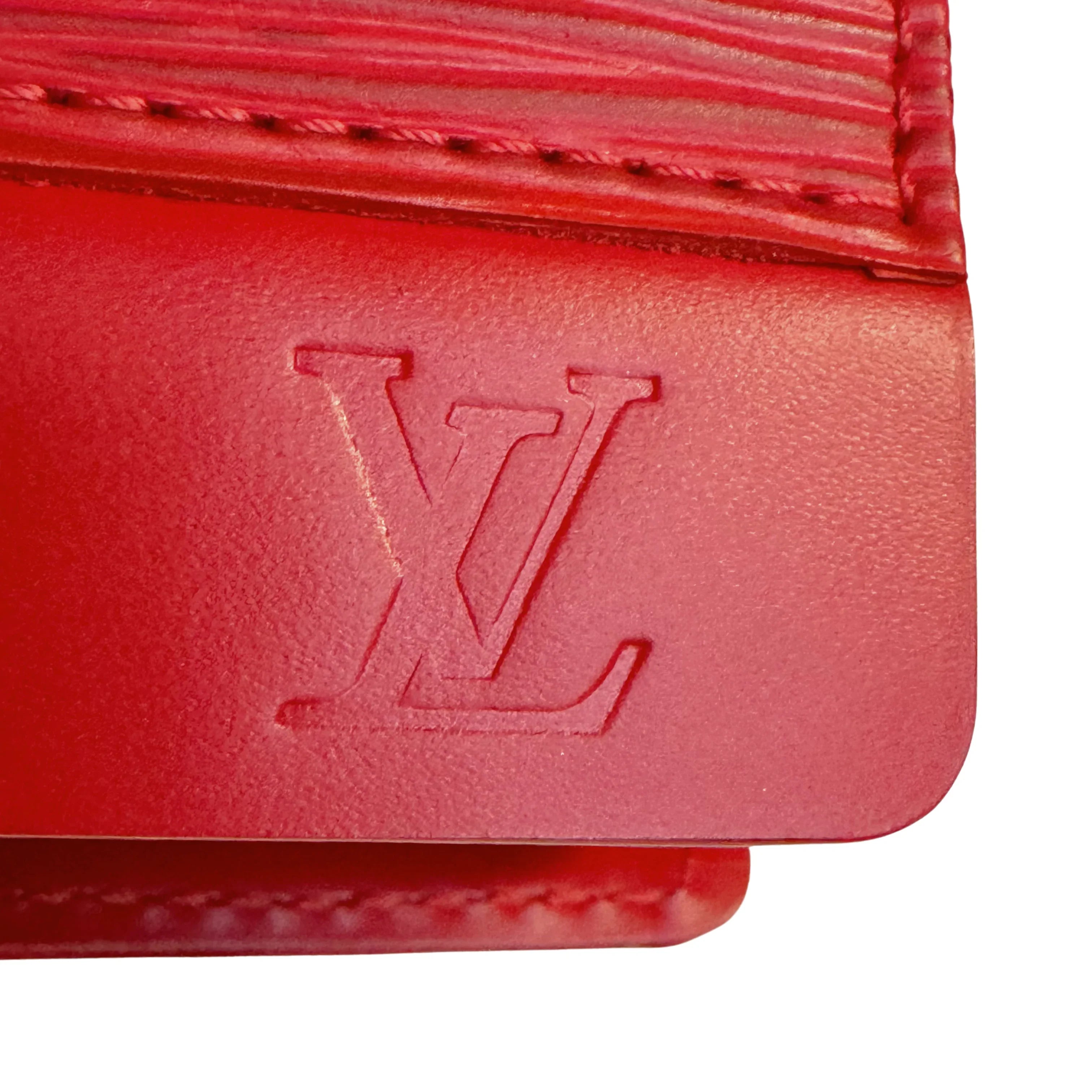 Louis Vuitton Epi Honfleur Castillan Red Shoulder Bag