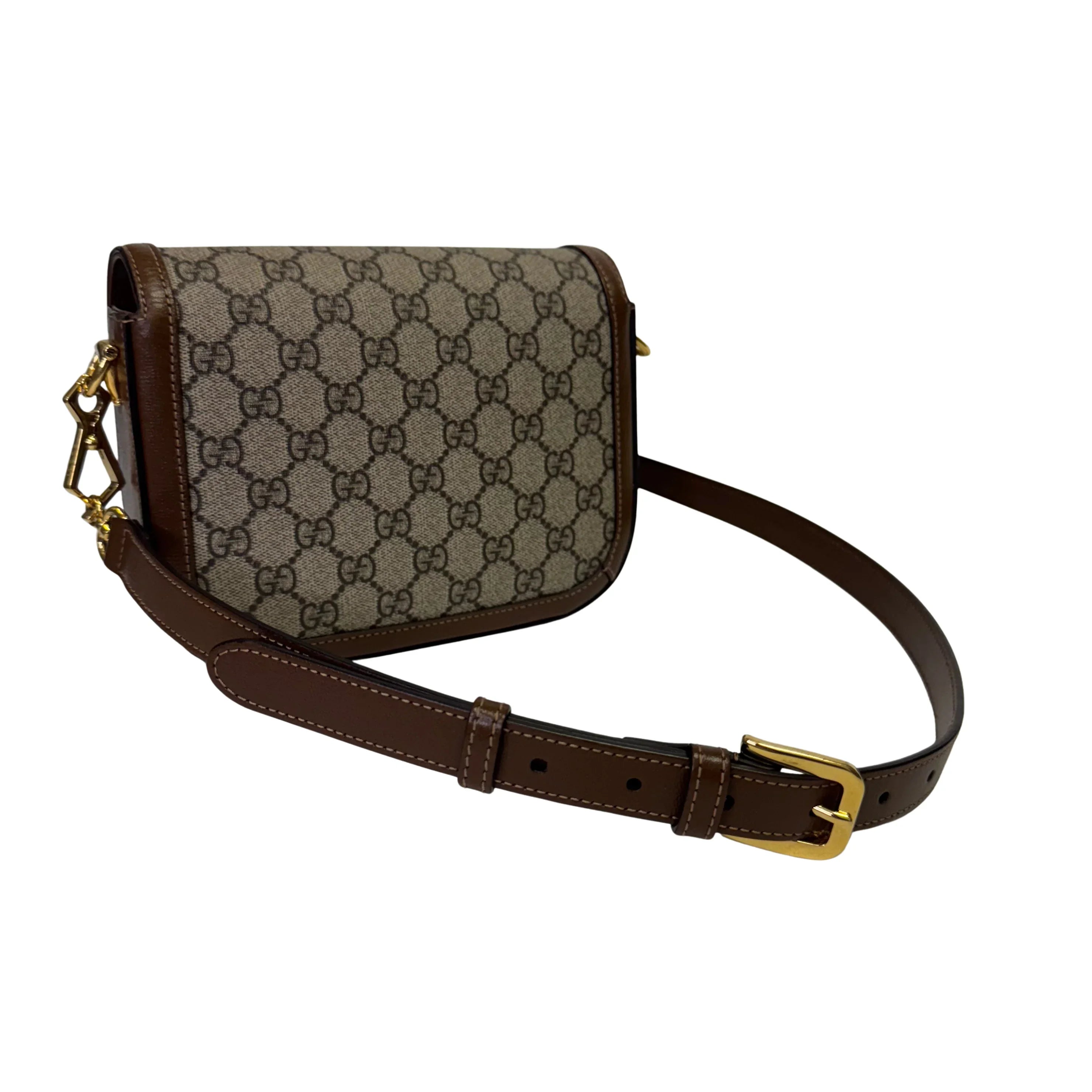 Gucci Horsebit 1955 Shoulder Bag GG Supreme Canvas/Leather Beige/Brown