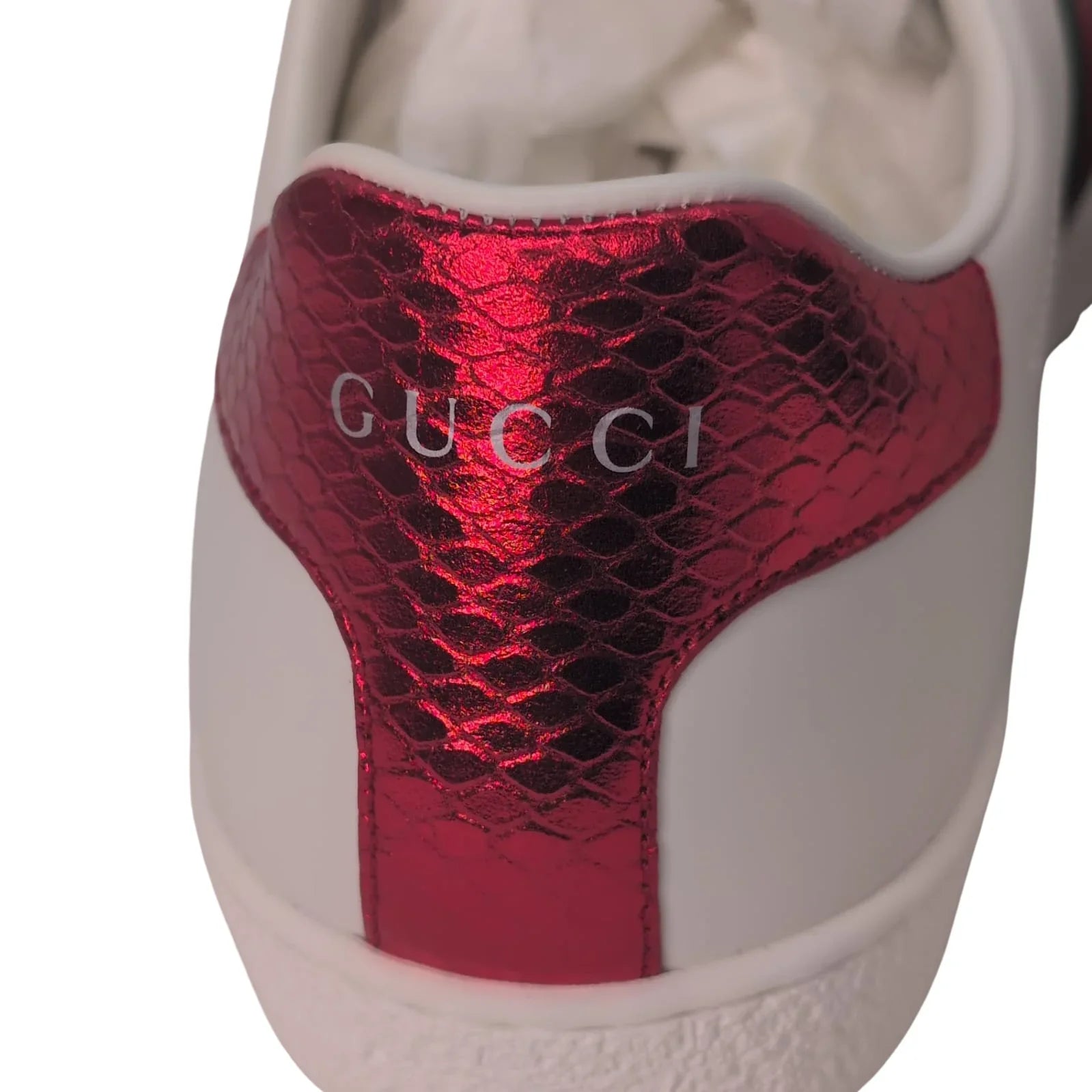 Gucci Ace Sneakers With Bae White 40.5 - Lost Designer