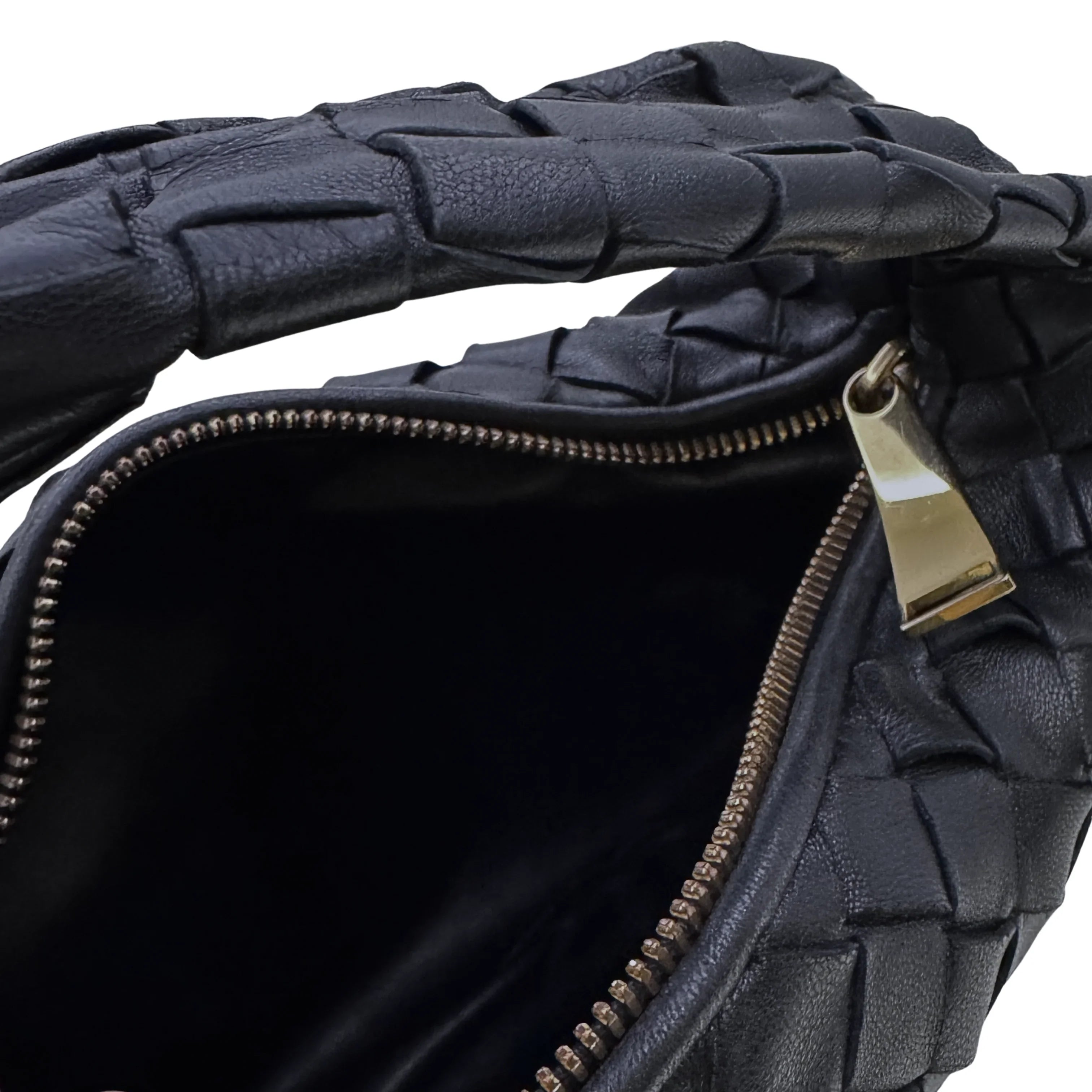 Bottega Veneta Jodie Hand Bag Mini Black - Lost Designer