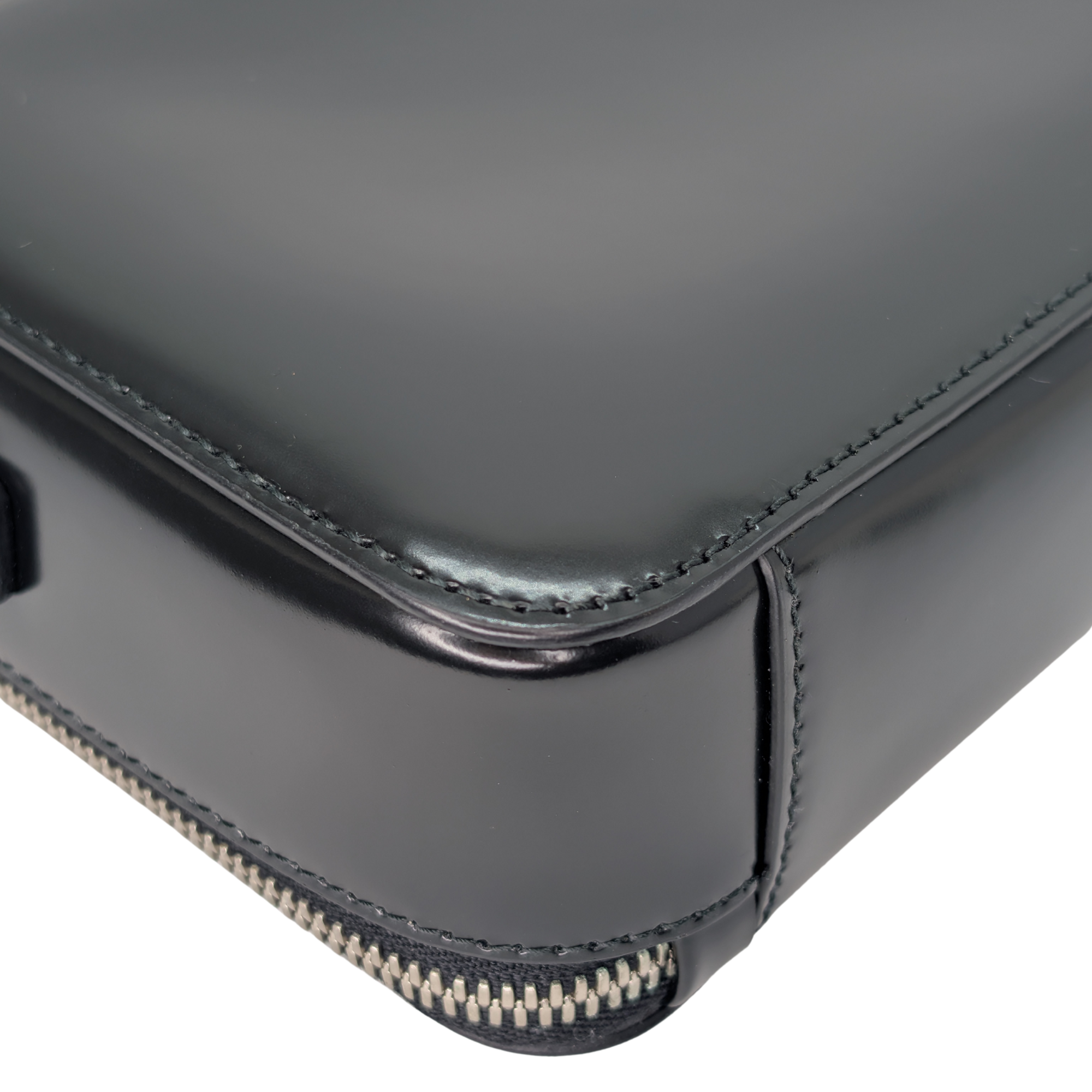 Prada Brique Crossbody Bag Leather Black