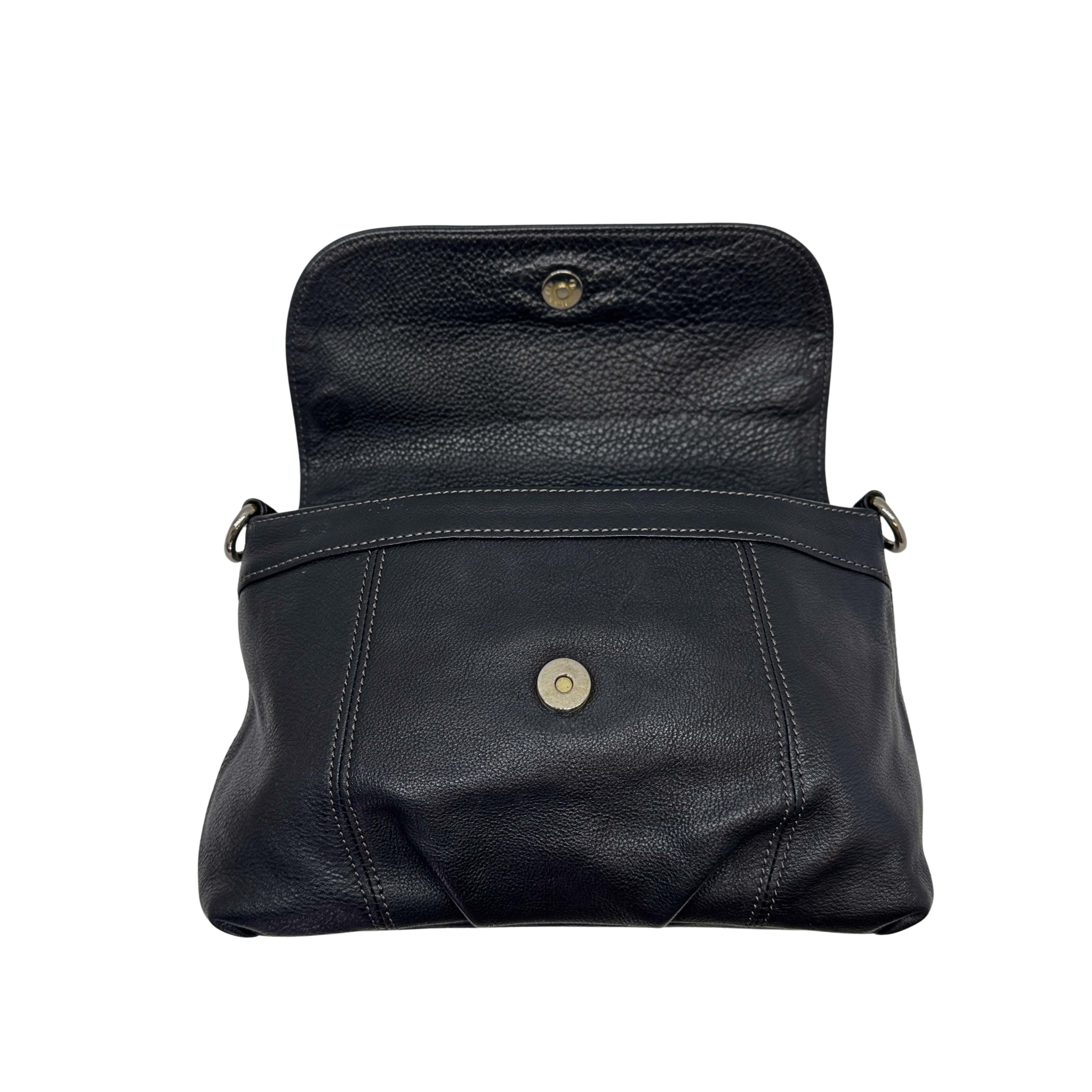 Burberry Blue Label Crossbody Bag Leather Black