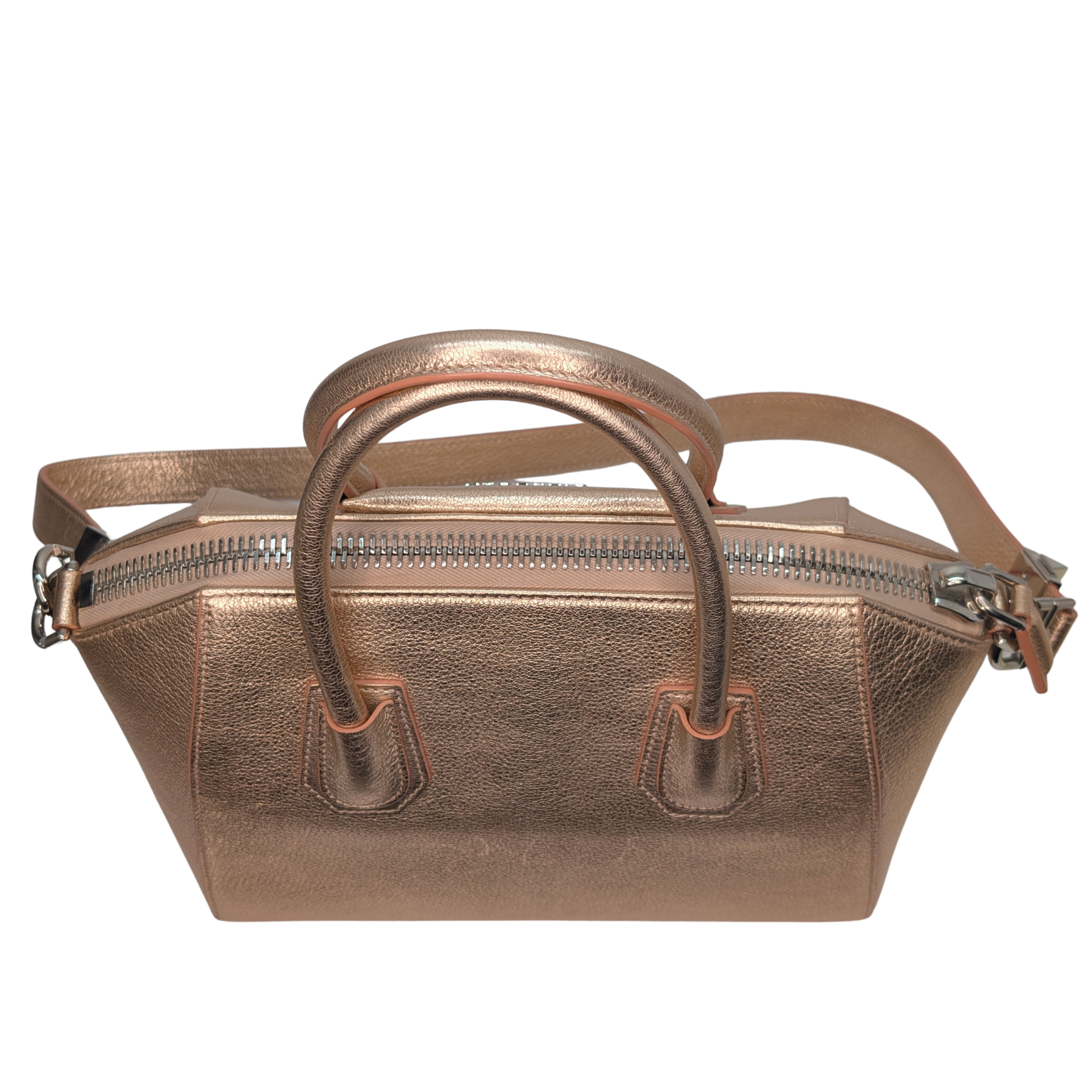 Givenchy Antigona Small Sugar Goatskin Metalic Pink Bag