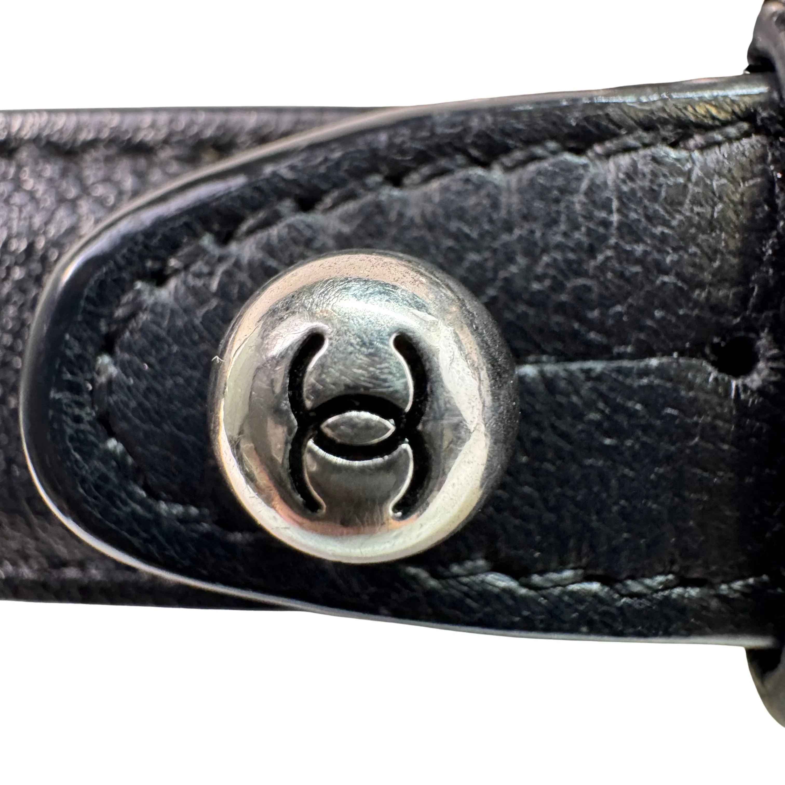 Chanel Lambskin Quilted Large Daily Supple Flap Black - Lost Designer