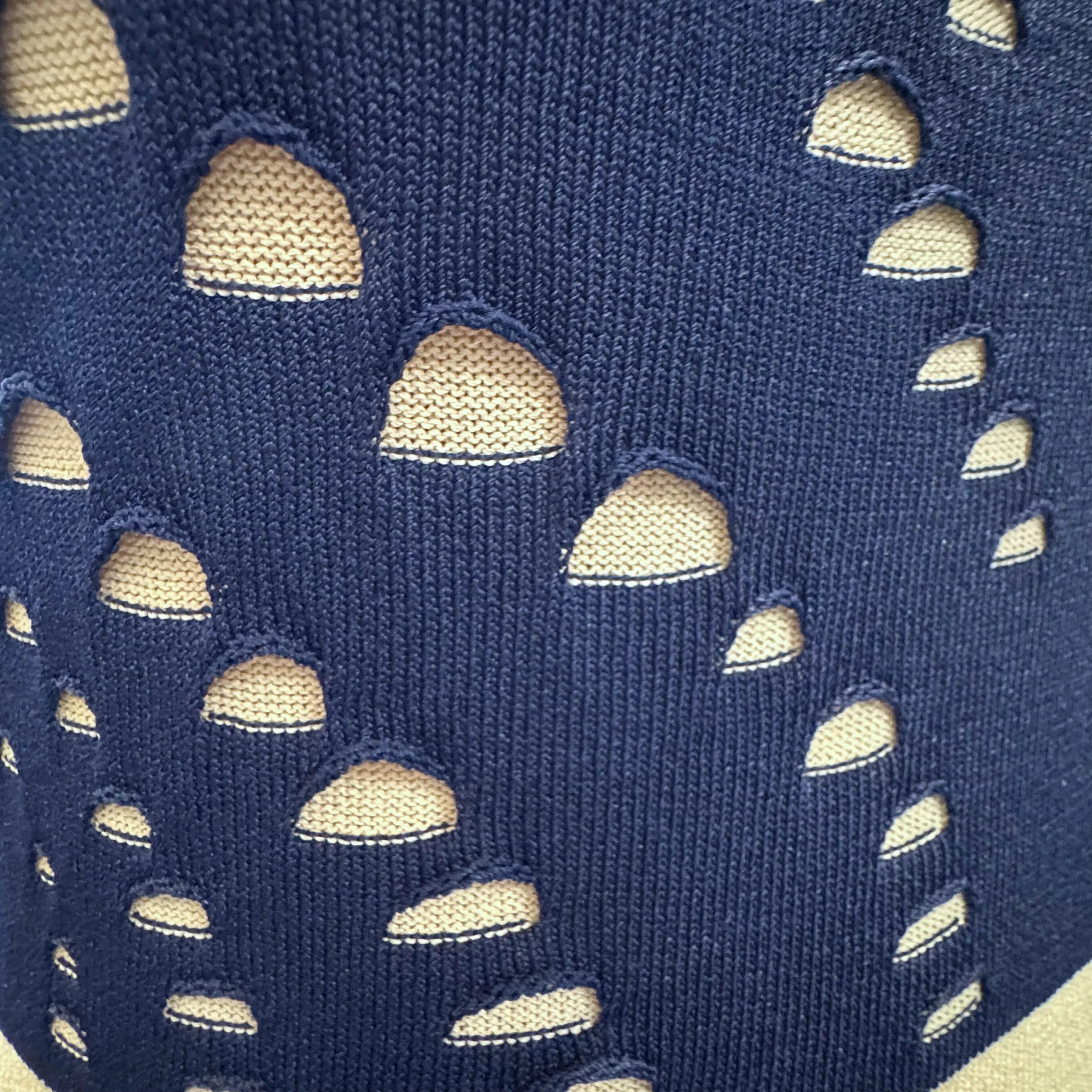 Versace Navy Cut-Out Midi Dress Size 44