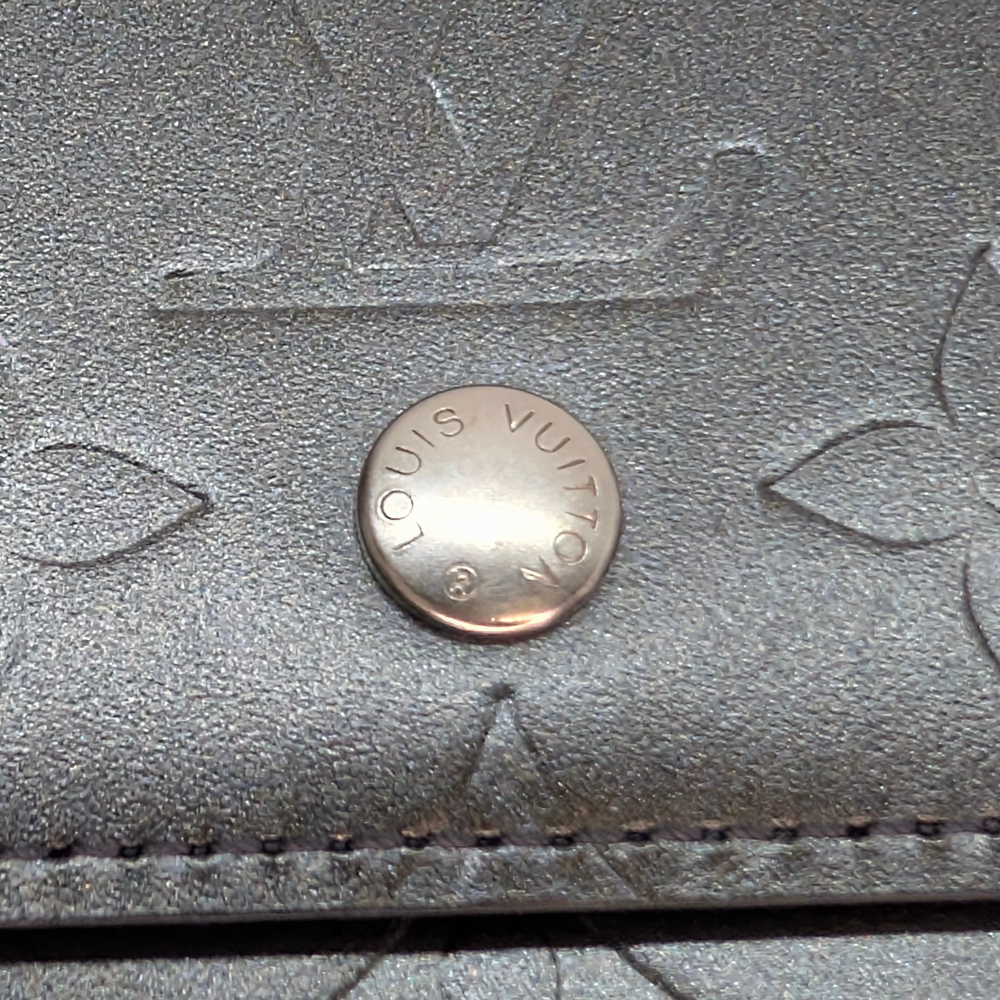 Louis Vuitton Vernis Charcoal Leather Wallet