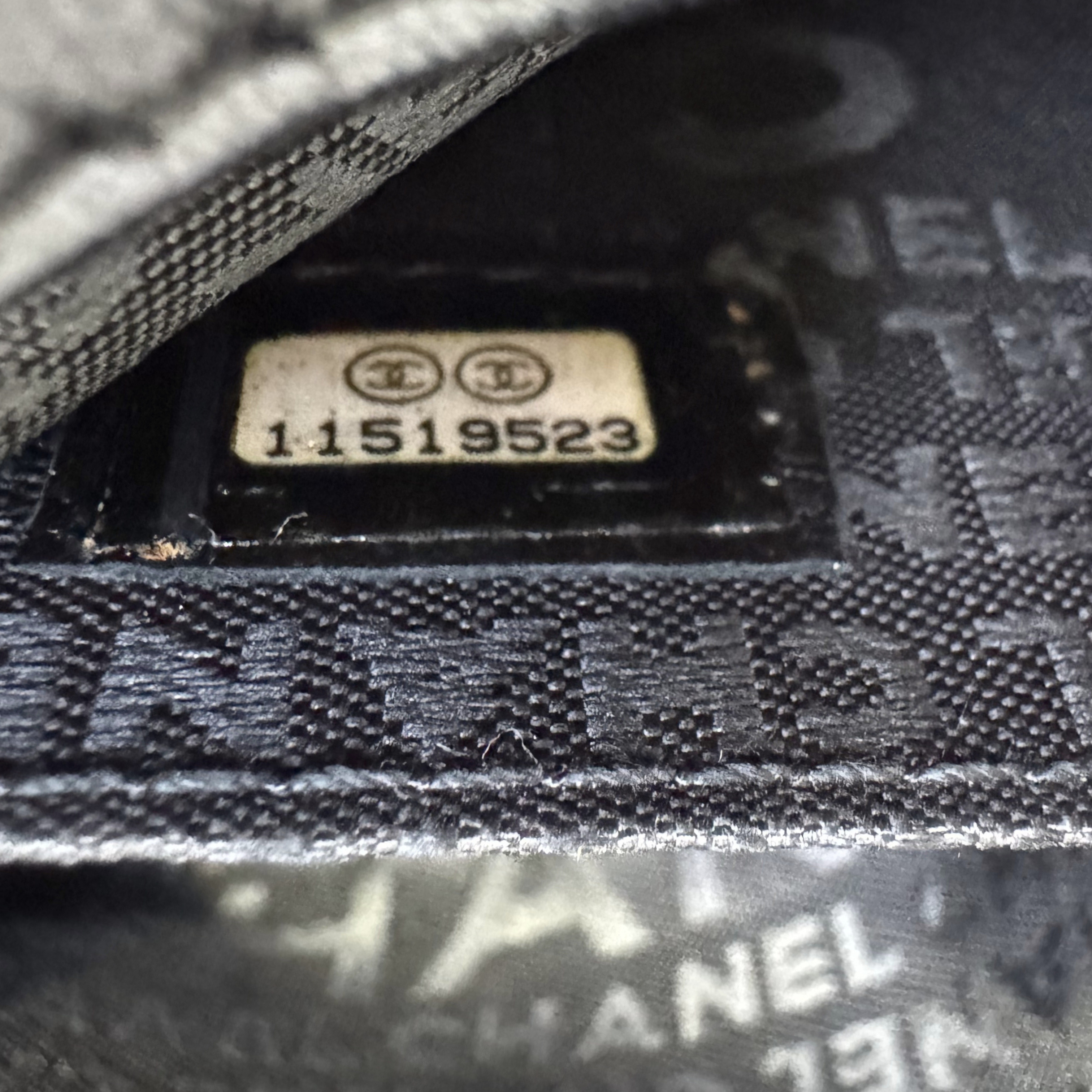 Chanel Bar Quilted Shoulder Bag Leather Black