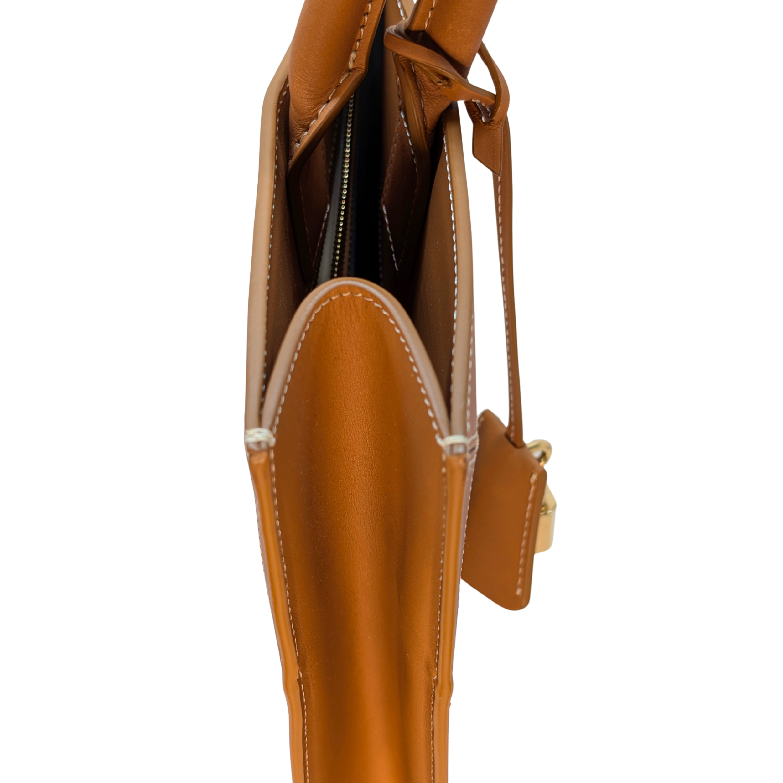 Celine Leather X Canvas Cabas Vertical Tote Bag Large