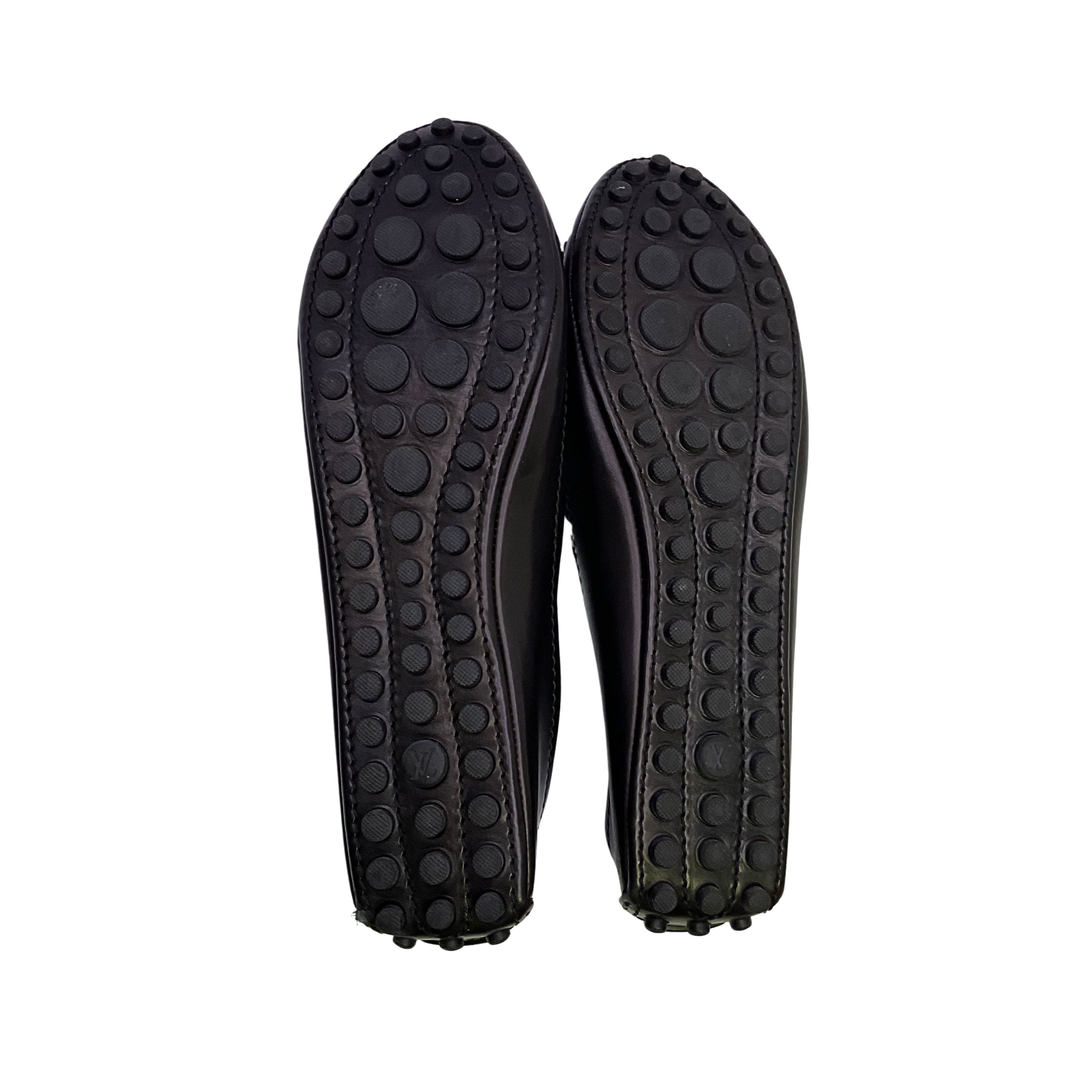Louis Vuitton Leather Ballet Flats Black 37