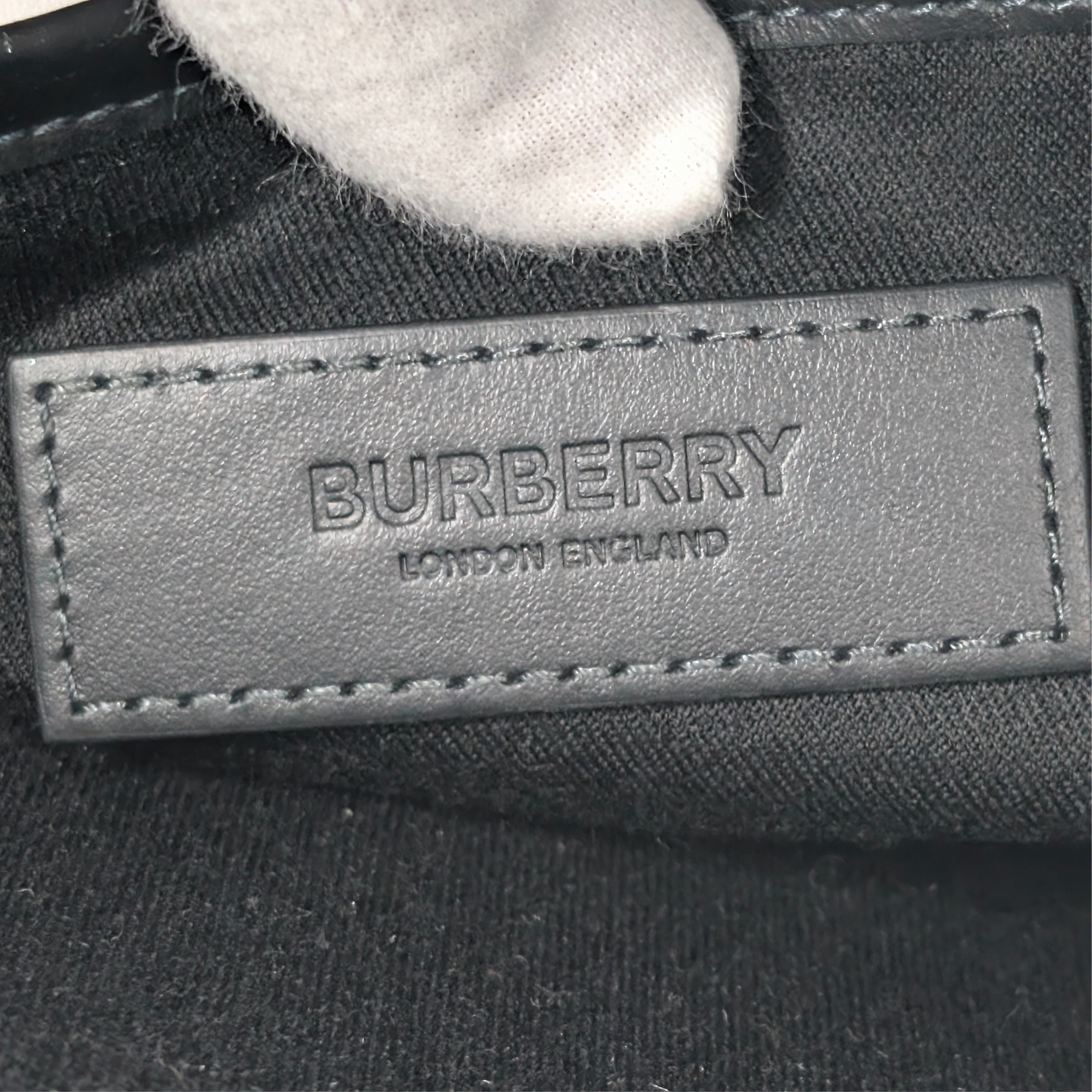 Burberry Rocco Checkered Backpack Charcoal