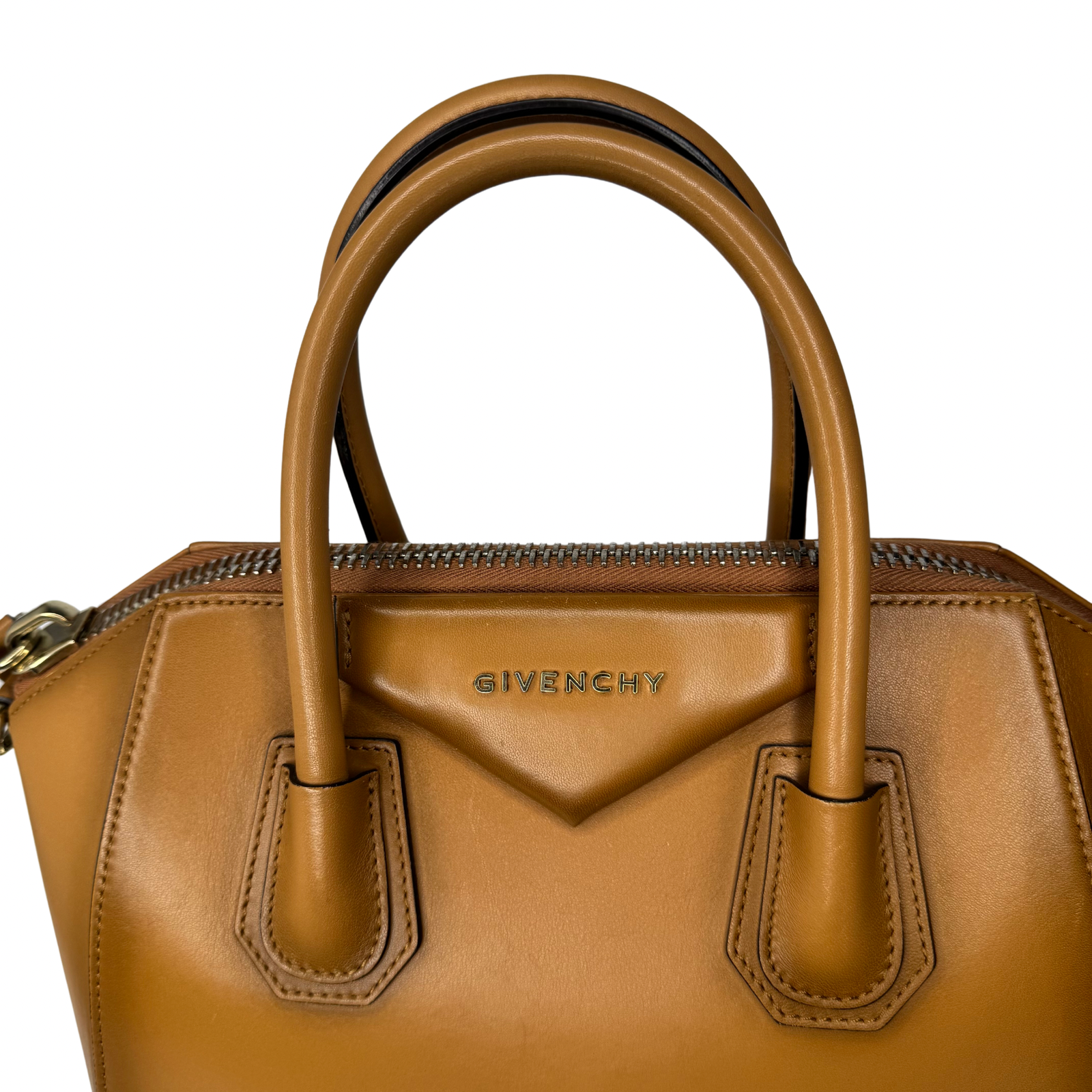 Givenchy Small Antigona Calfskin in Deep Brown Crossbody Bag