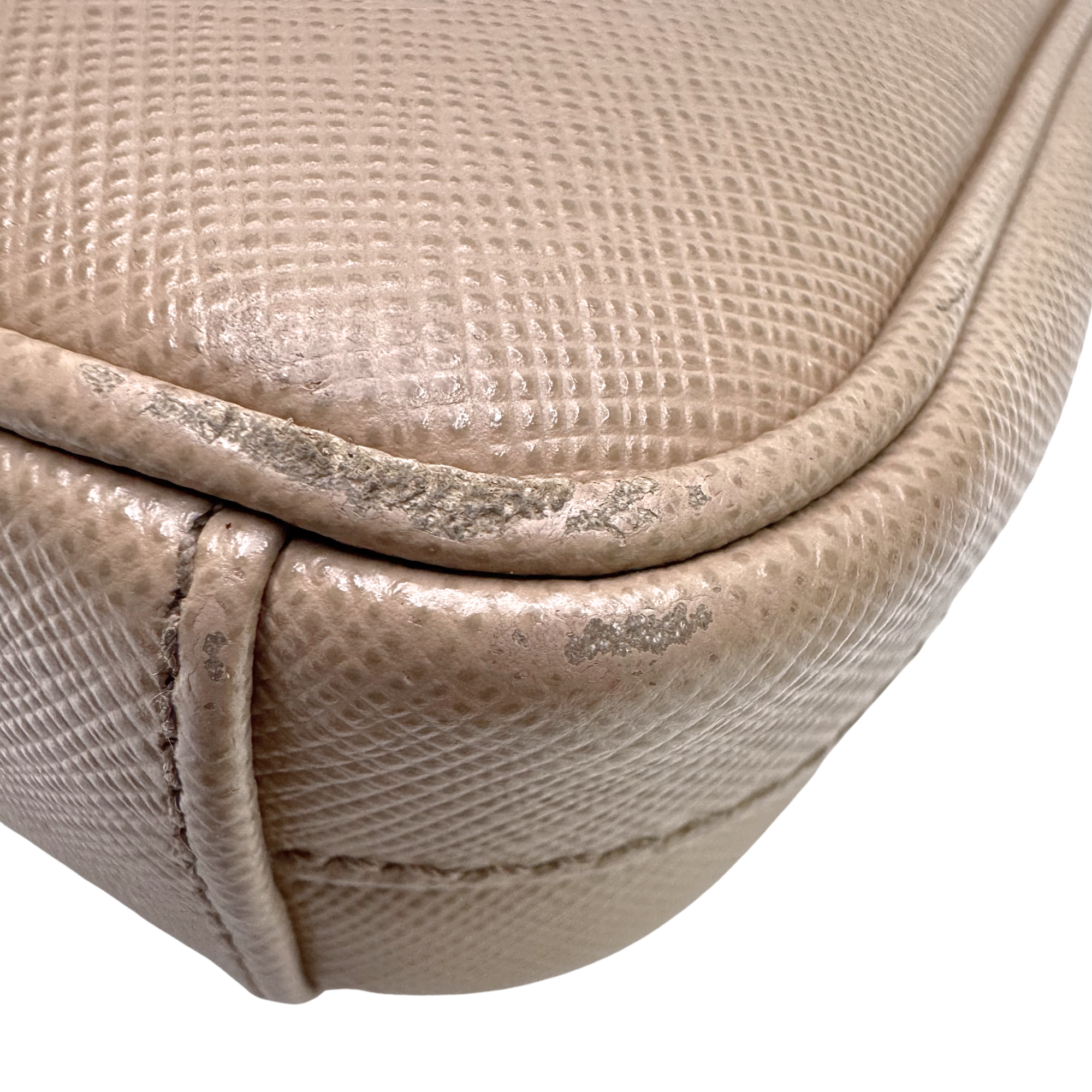 Prada Re-edition Crossbody Bag Leather Beige